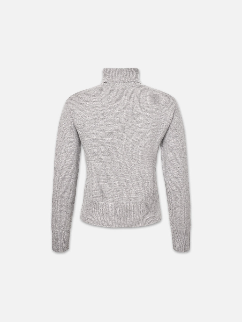 Cashmere Turtleneck Sweater in Heather Grey - 3