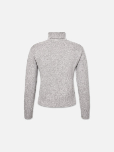 FRAME Cashmere Turtleneck Sweater in Heather Grey outlook