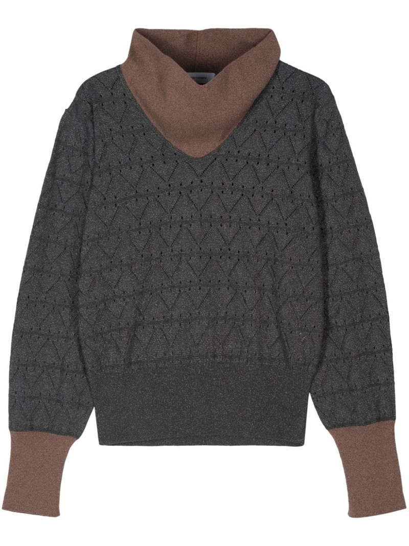 Brecht pointelle-knit jumper 1