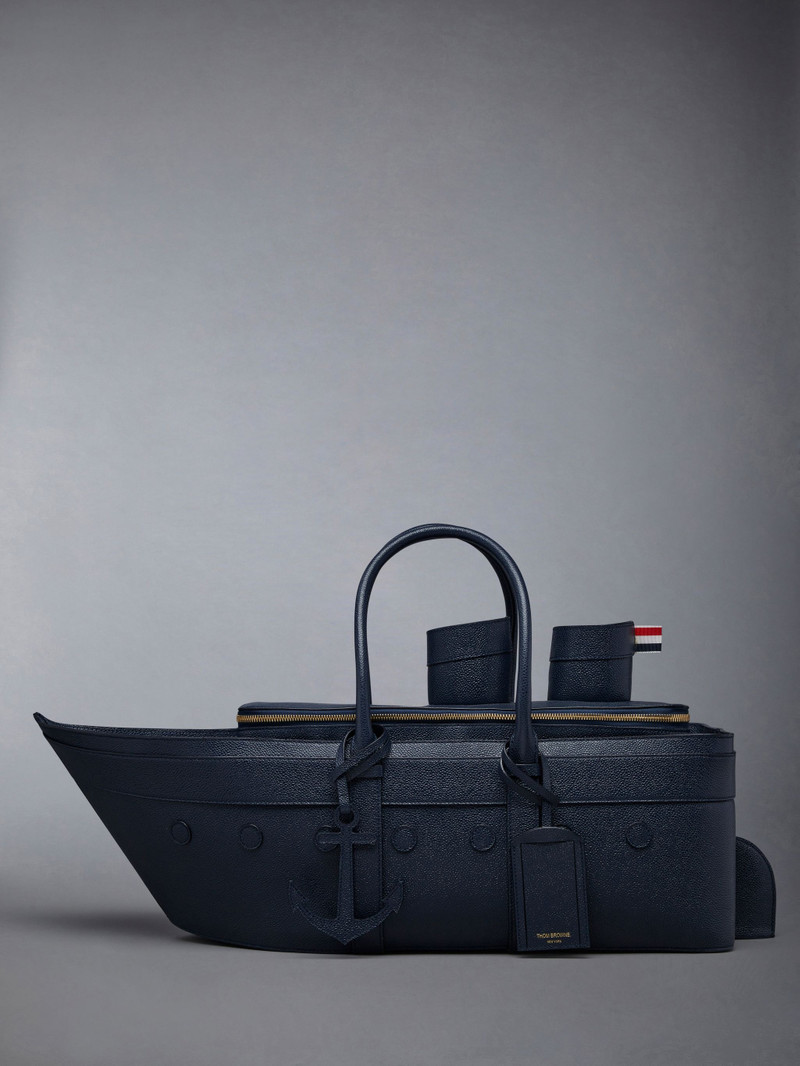Pebble Grain Leather Cruise Liner Bag 1