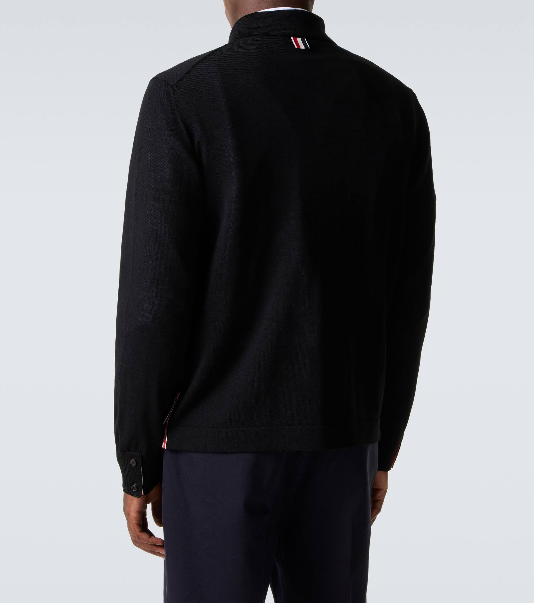 RWB Stripe virgin wool cardigan - 4