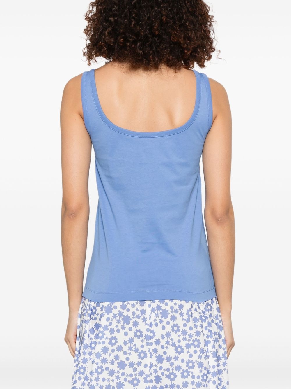 logo-print tank top - 4