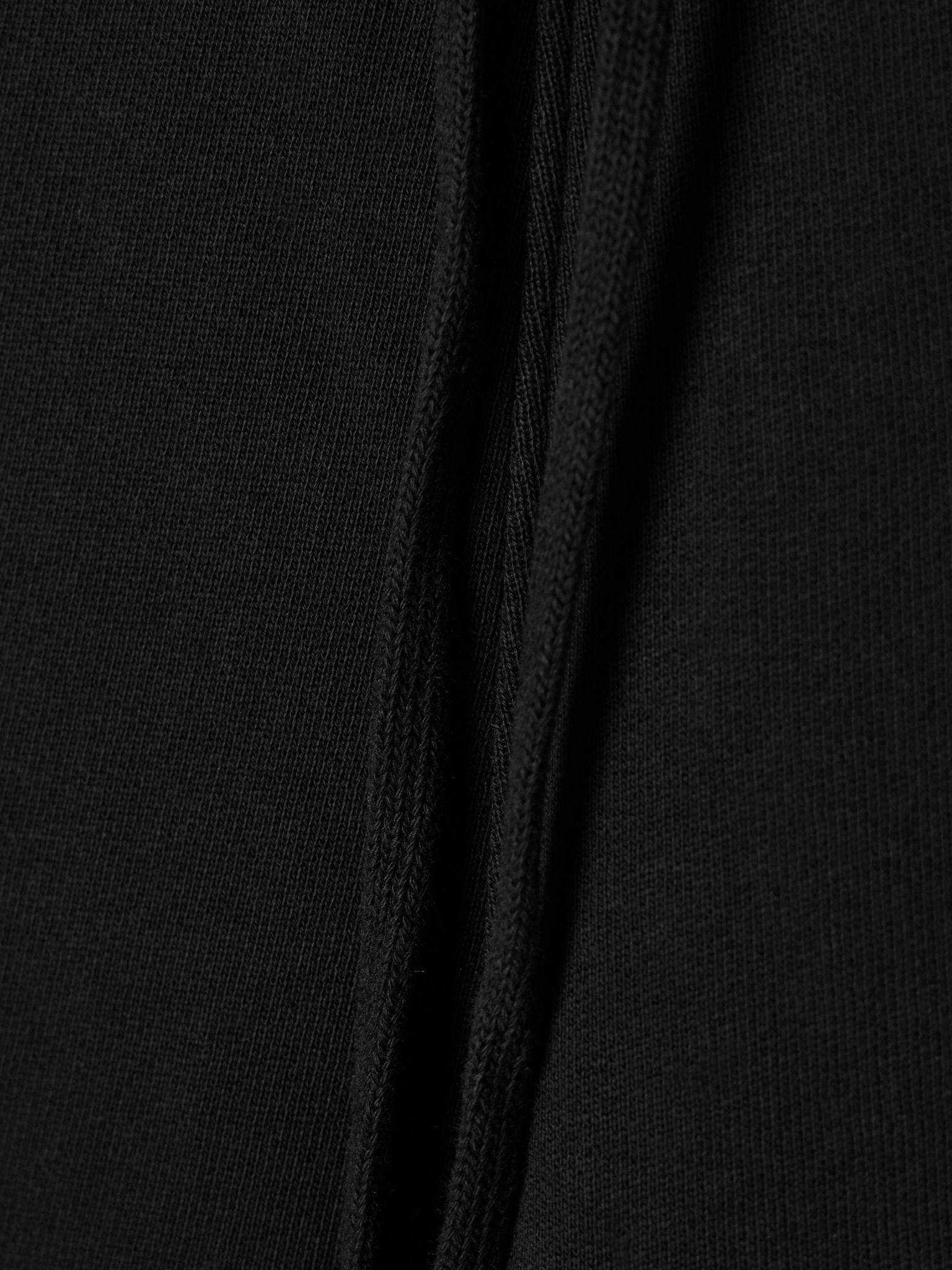 Kiki cropped voile-trimmed cotton-jersey track pants Black - 5