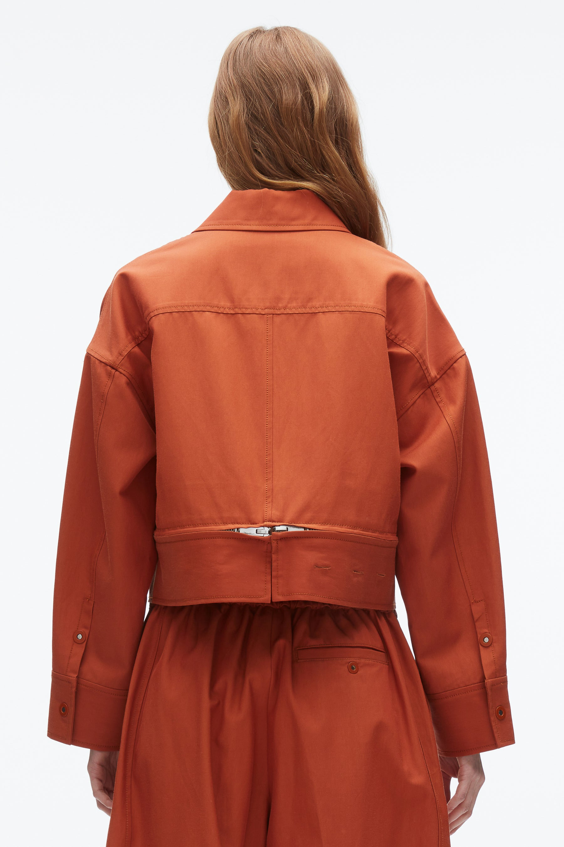 Double Zip Cropped Utility Jacket - 5