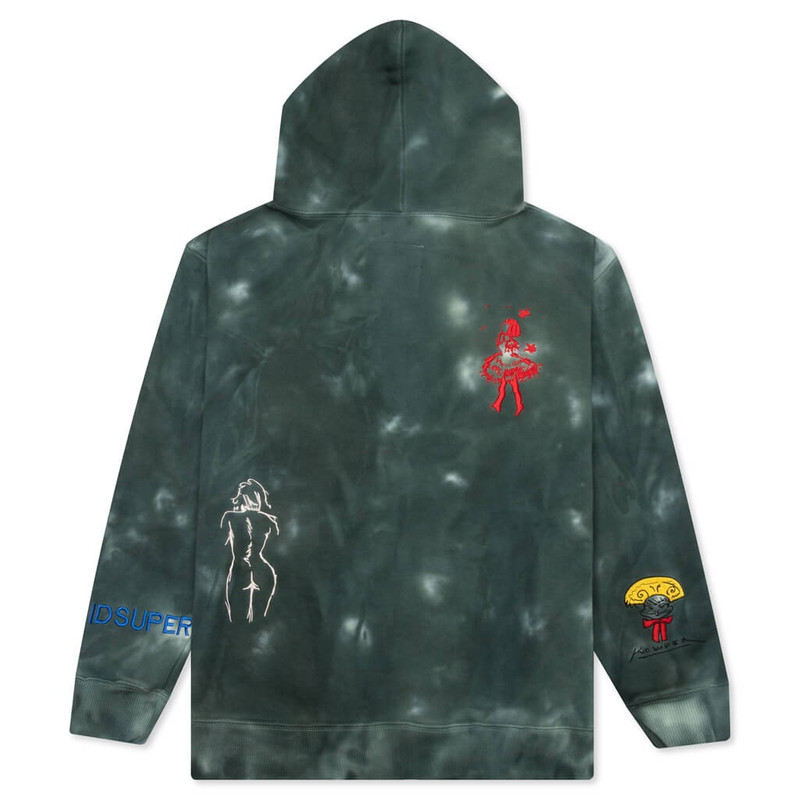 KidSuper SUPER HOODIE - SLATE TIE DYE outlook