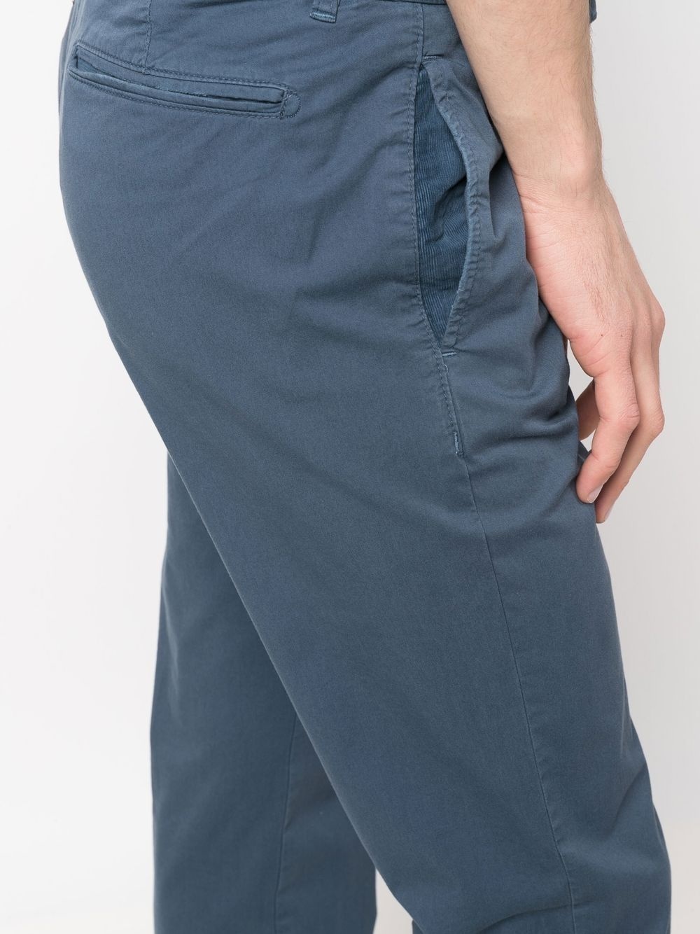 off-centre button chinos - 5