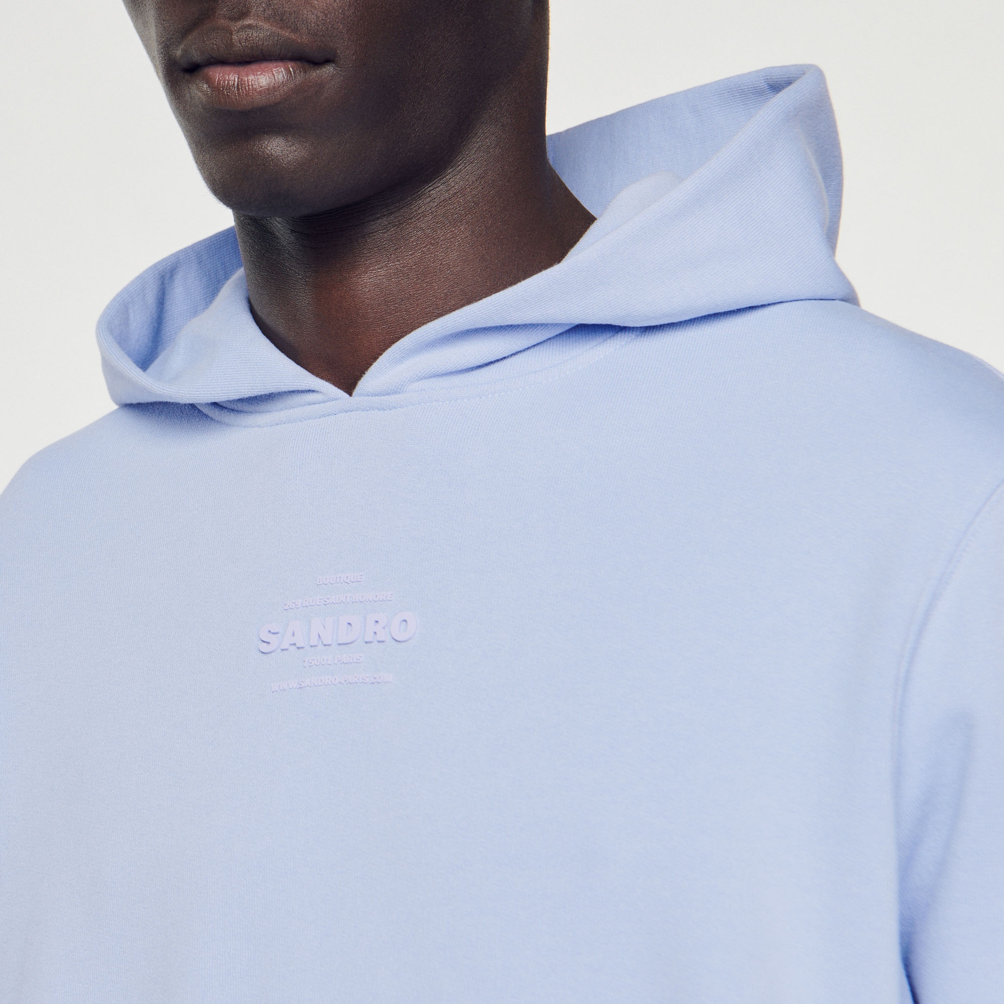 Hooded sweatshirt with rubber logo - 4