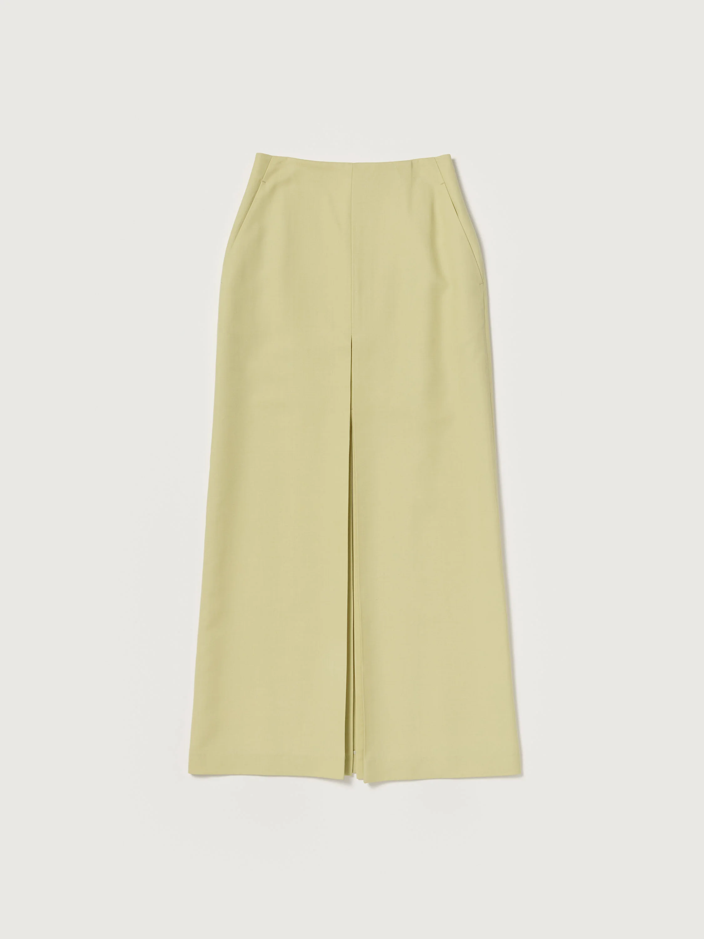 TENSE WOOL DOUBLE CLOTH SLIT SKIRT - 1