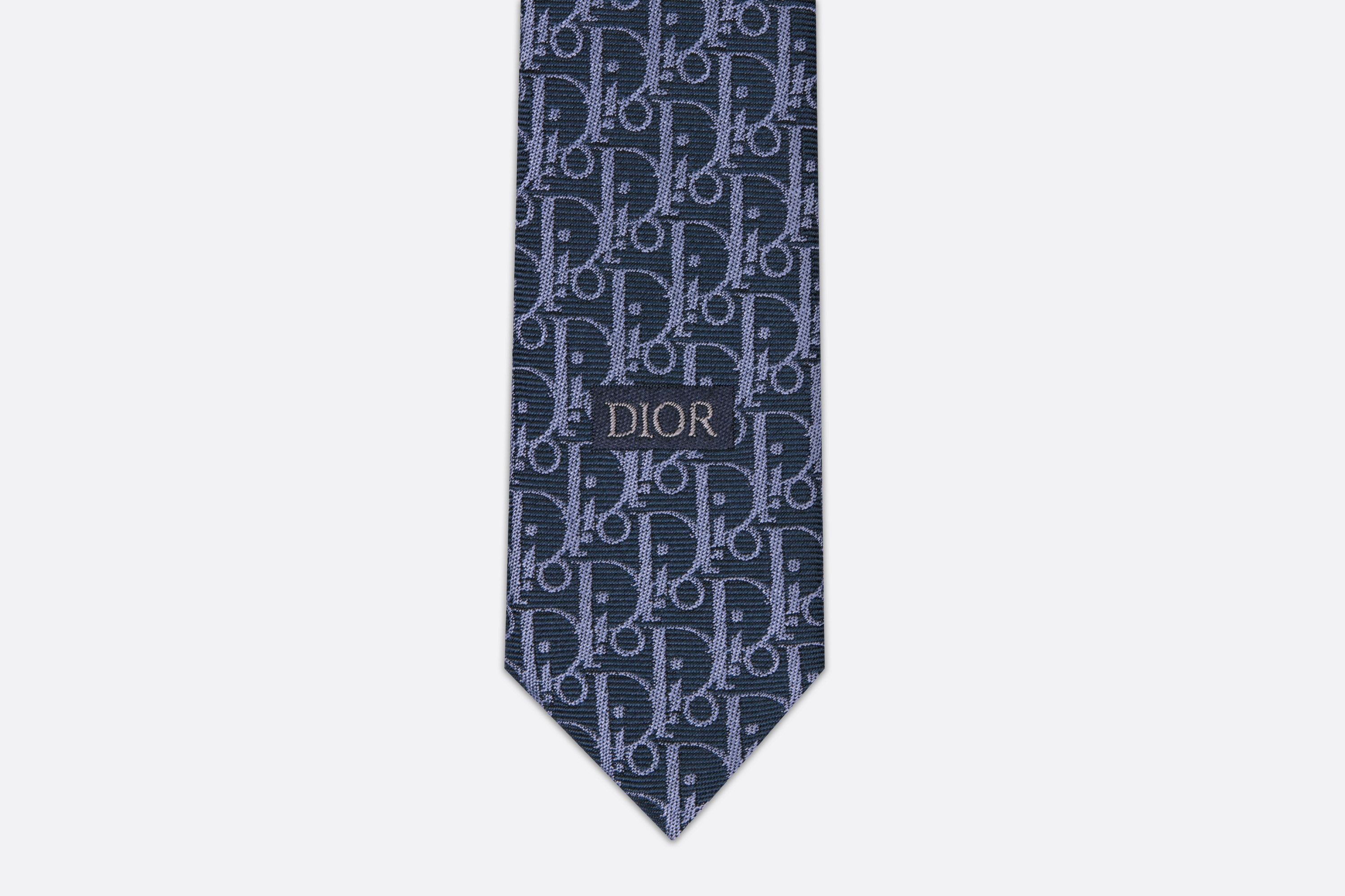 Striped Dior Oblique Tie - 3