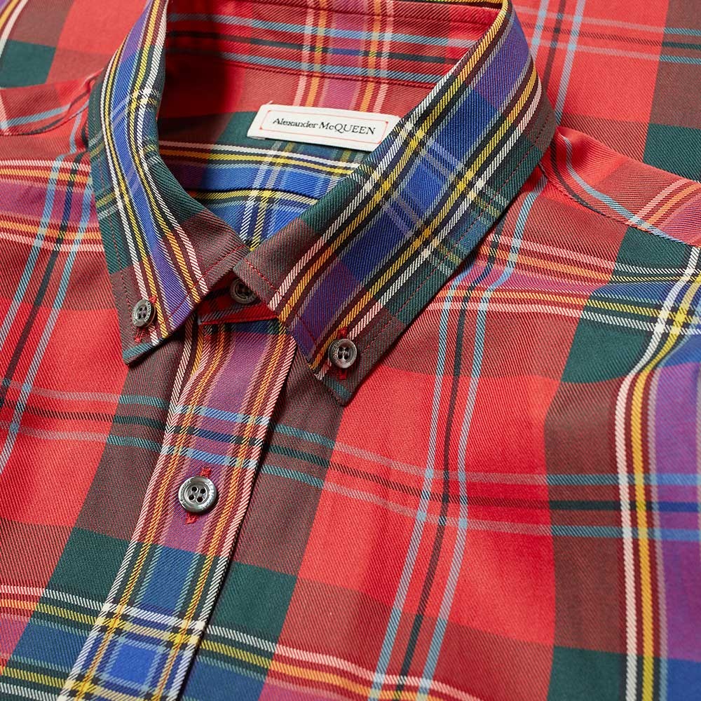 Alexander McQueen Tartan Embroidered Bug Pocket Shirt - 2