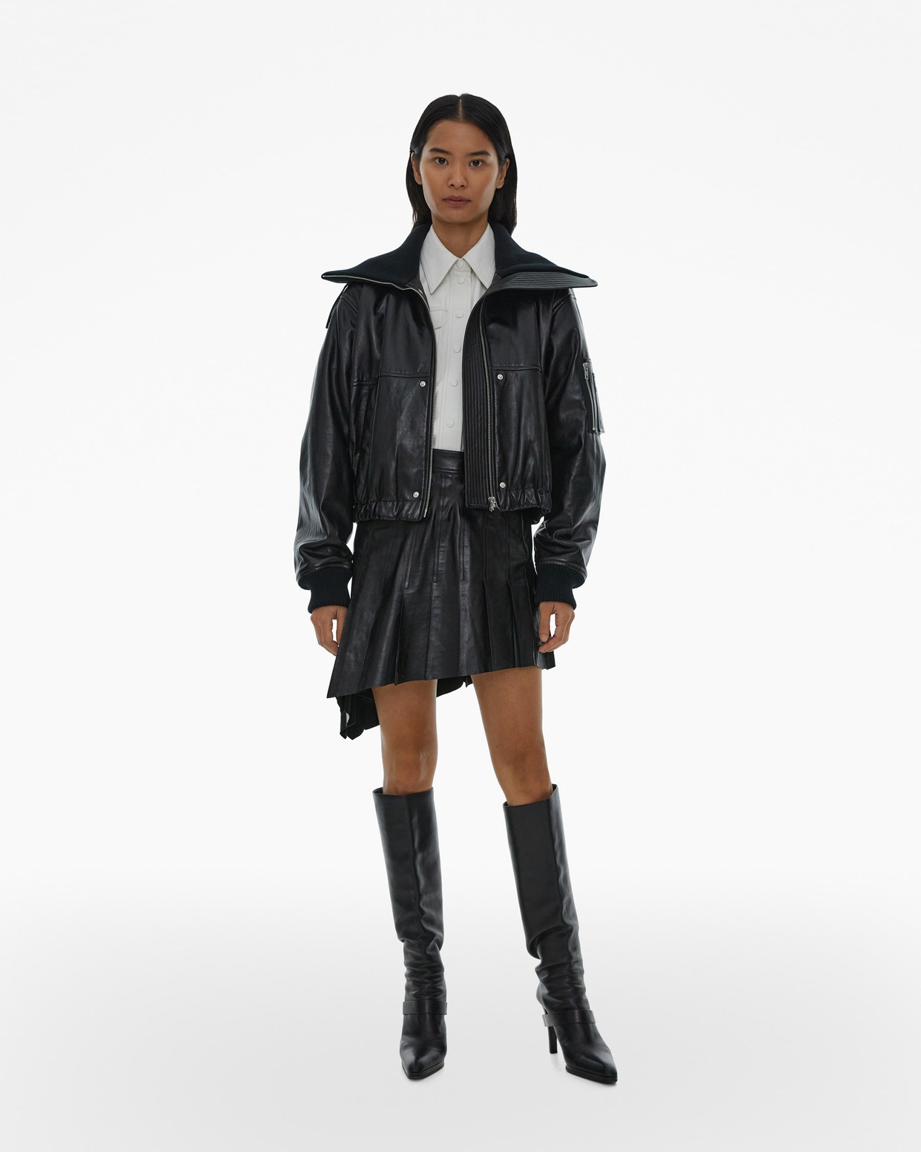 LEATHER BOMBER JACKET - 8