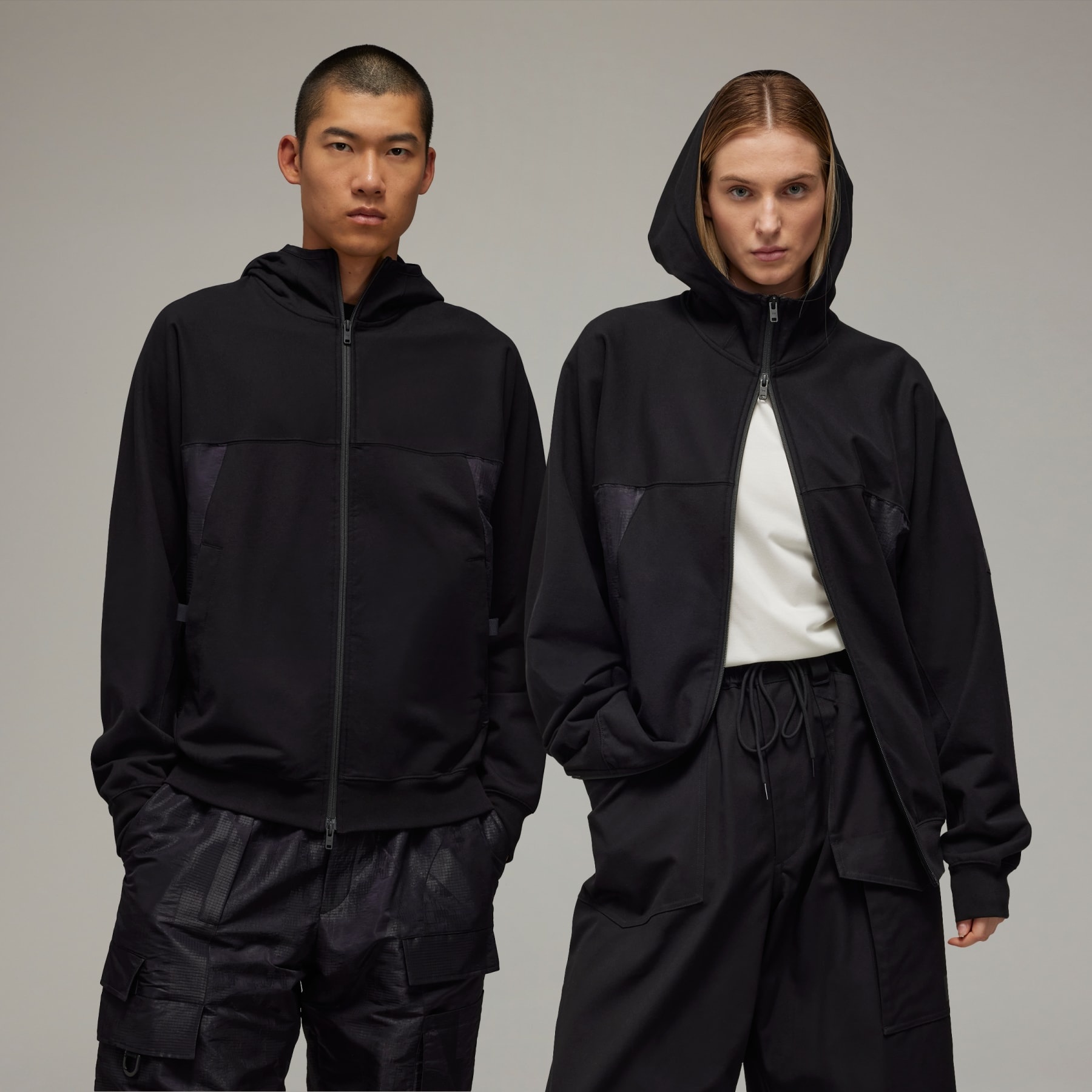 Y-3 Stretch Terry Zip Hoodie - 2