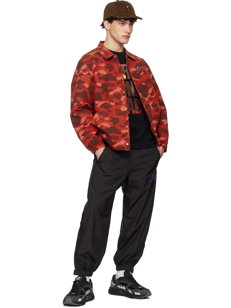 A BATHING APE® Red Color Camo One Point Coach Jacket outlook