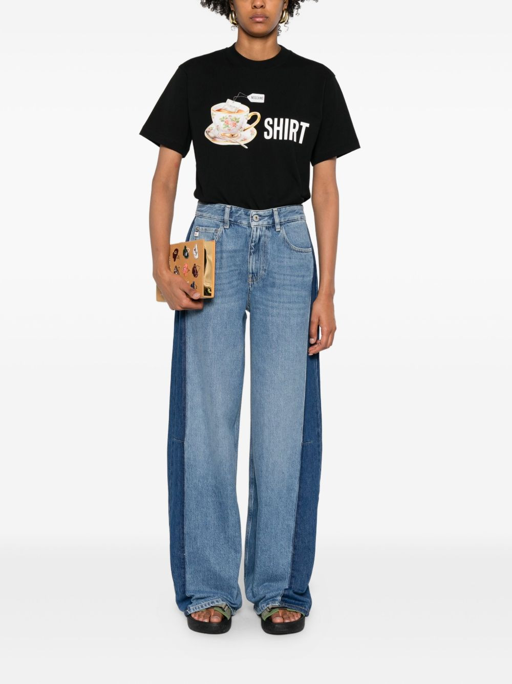 teacup-print T-shirt - 2