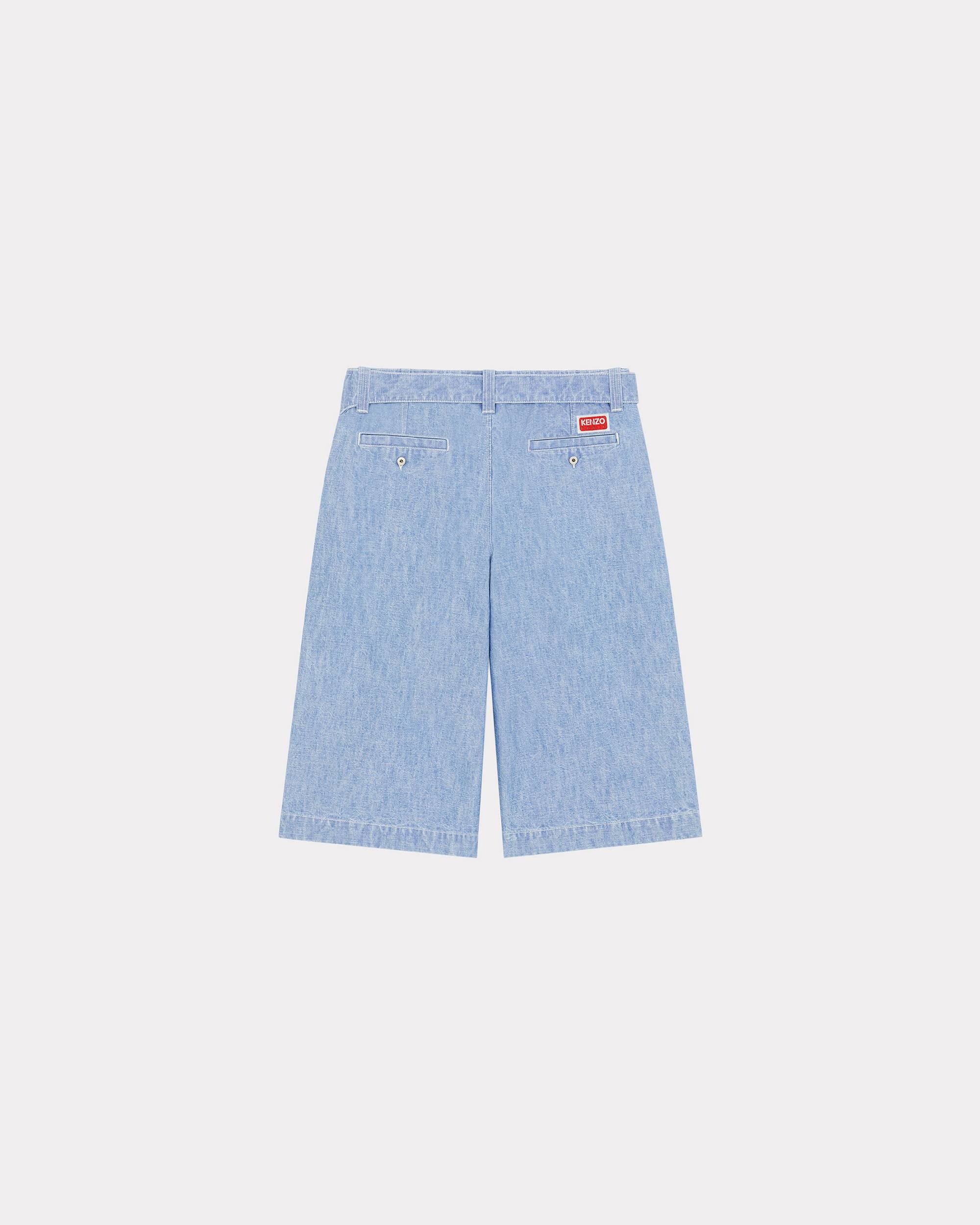 Denim military short trousers - 2