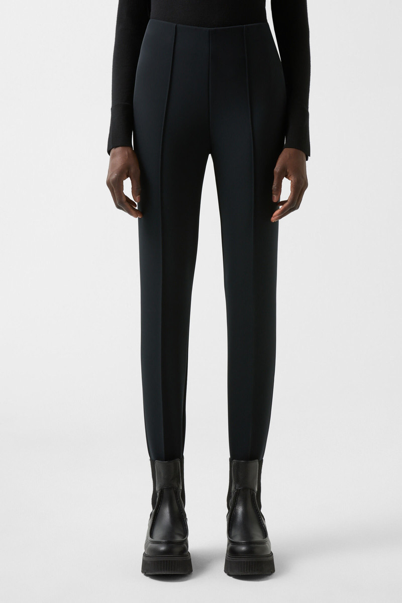 Elaine Softshell stirrup pants in Black 1