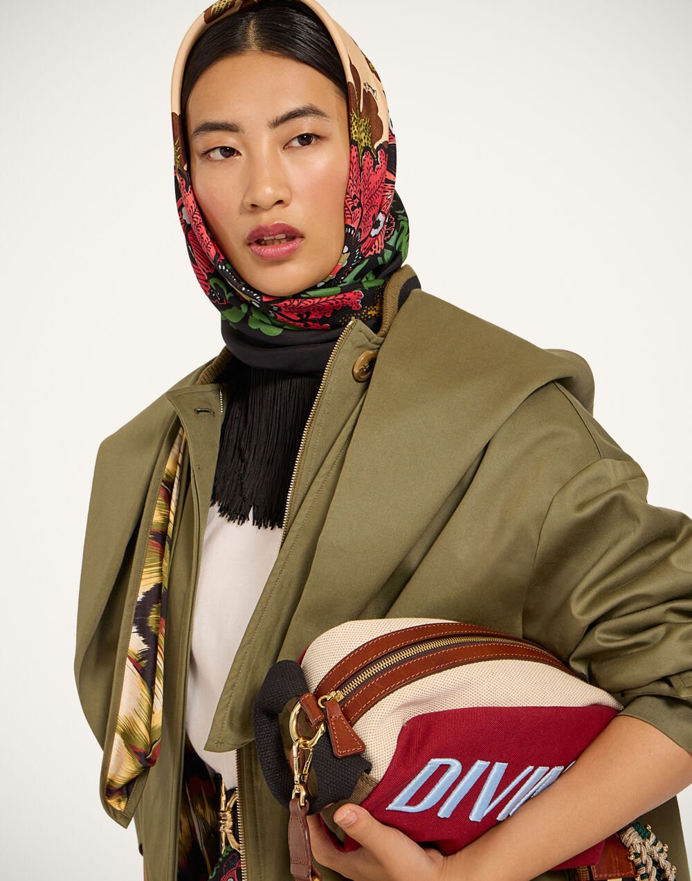 Reversible Fringe Carré Scarf - 2