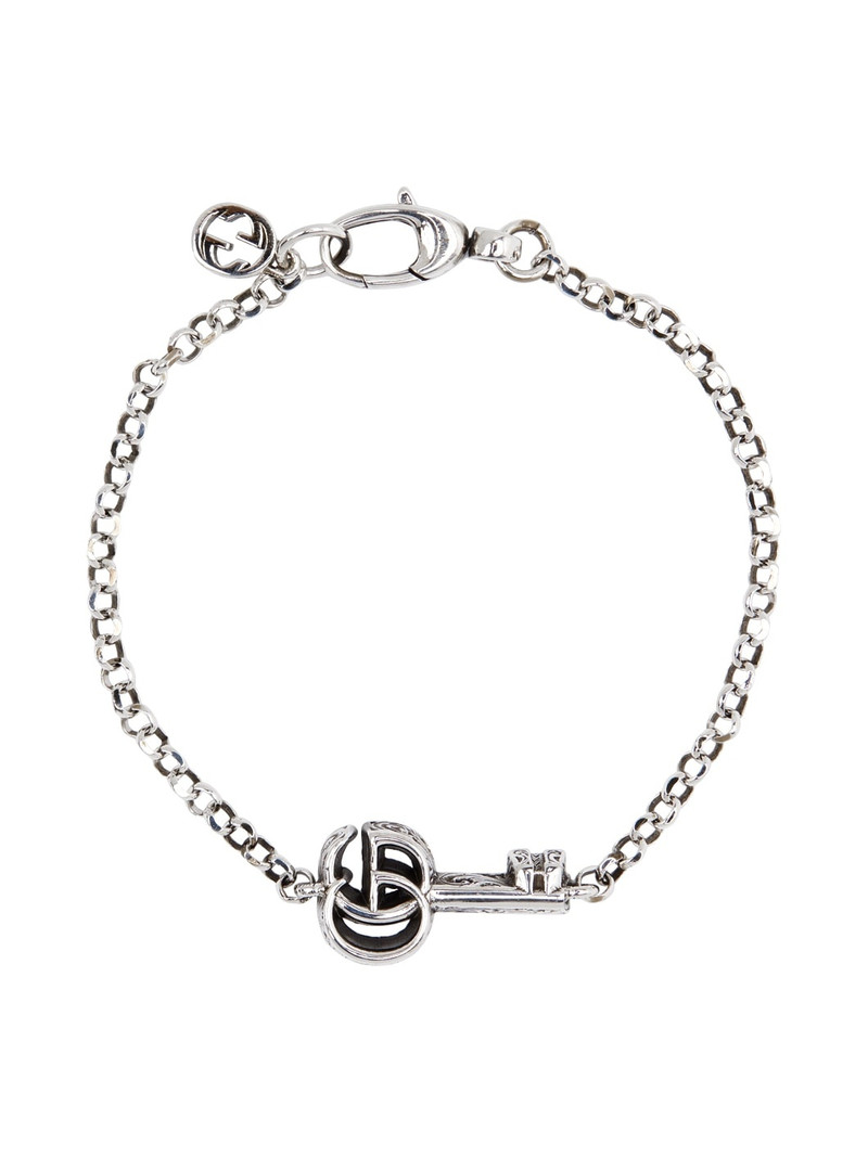 GUCCI Silver Double G Key Bracelet outlook