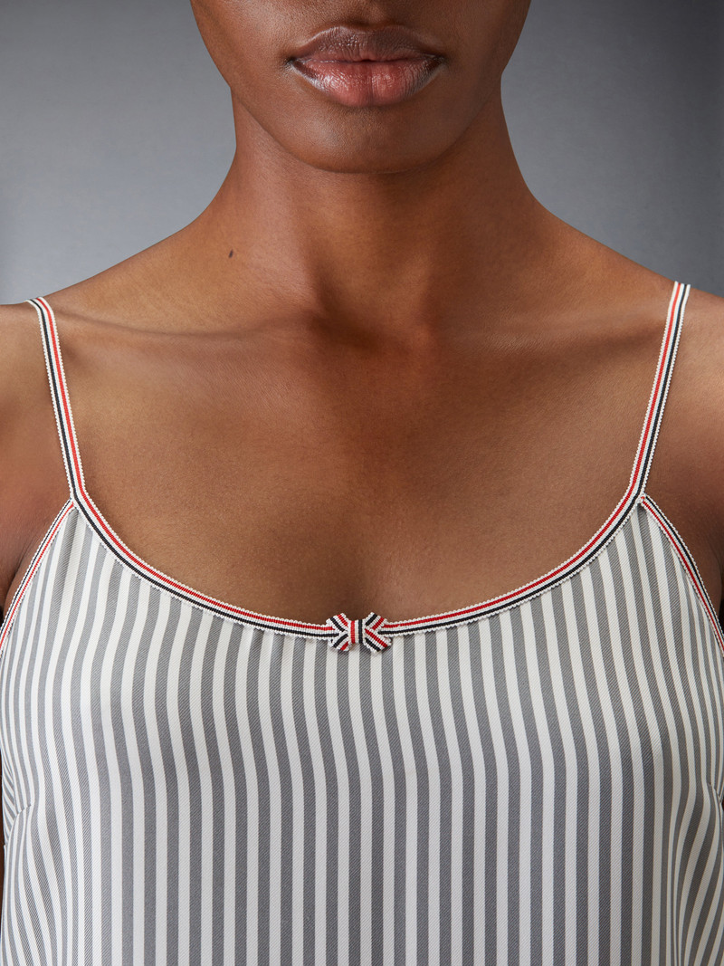 SILK TWILL MINI PLEATED SLIP DRESS 7