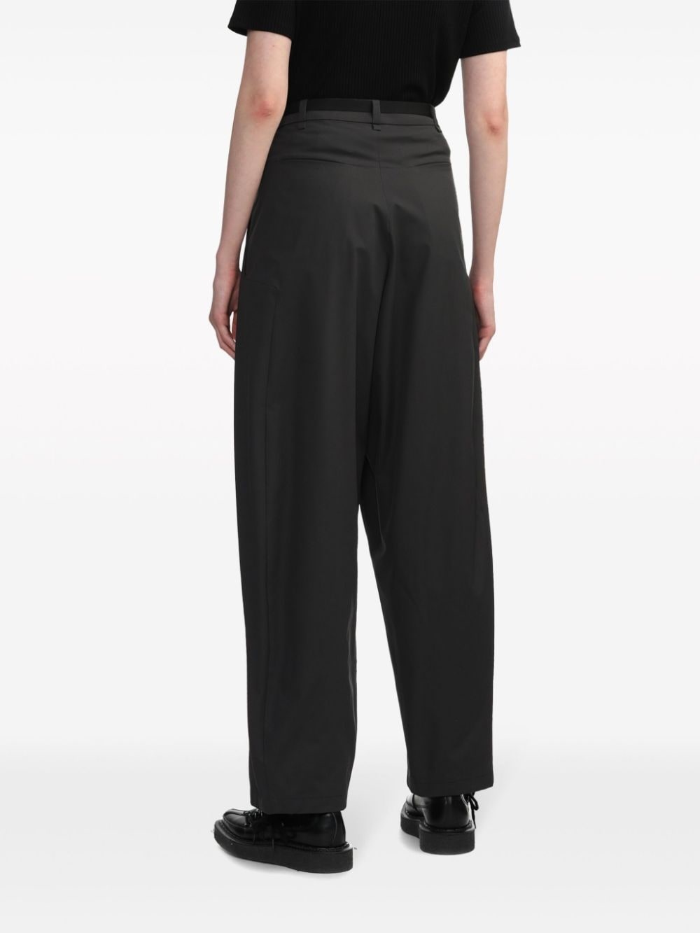 belted tailored trousers - 4