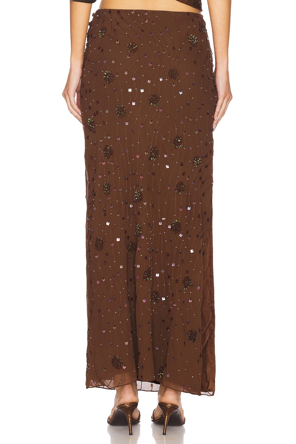 Beaded Low Rise Skirt - 4