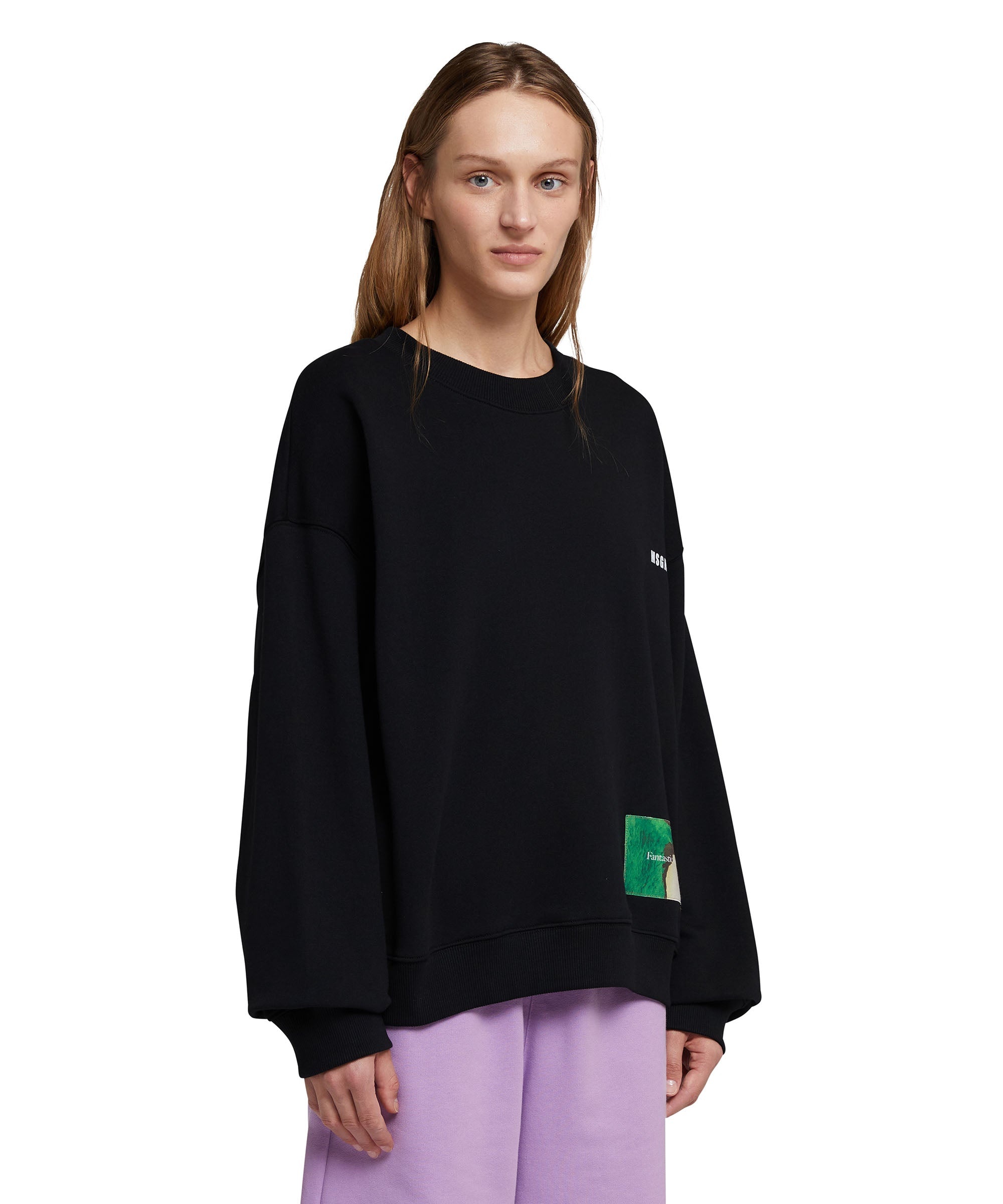 "FANTASTIC GREEN INVERSE SERIES" organic cotton sweatshirt - 8