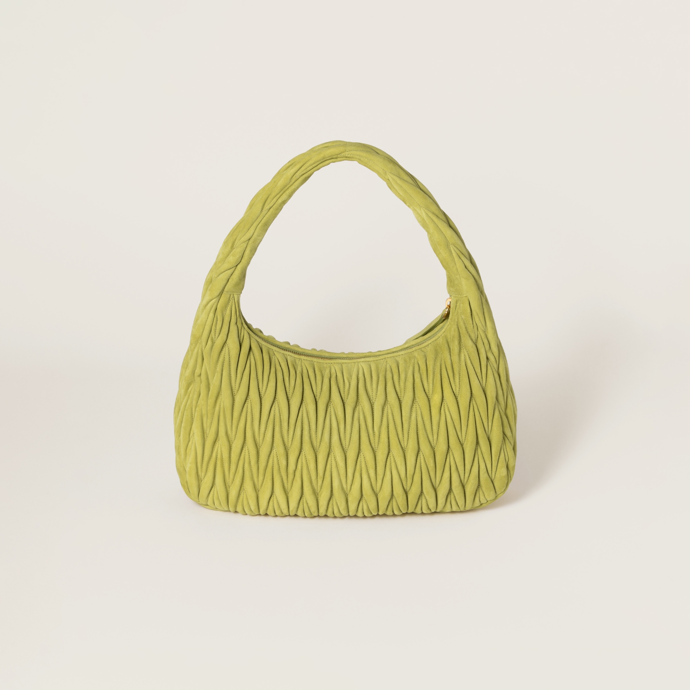 Wander matelassé suede bag - 3