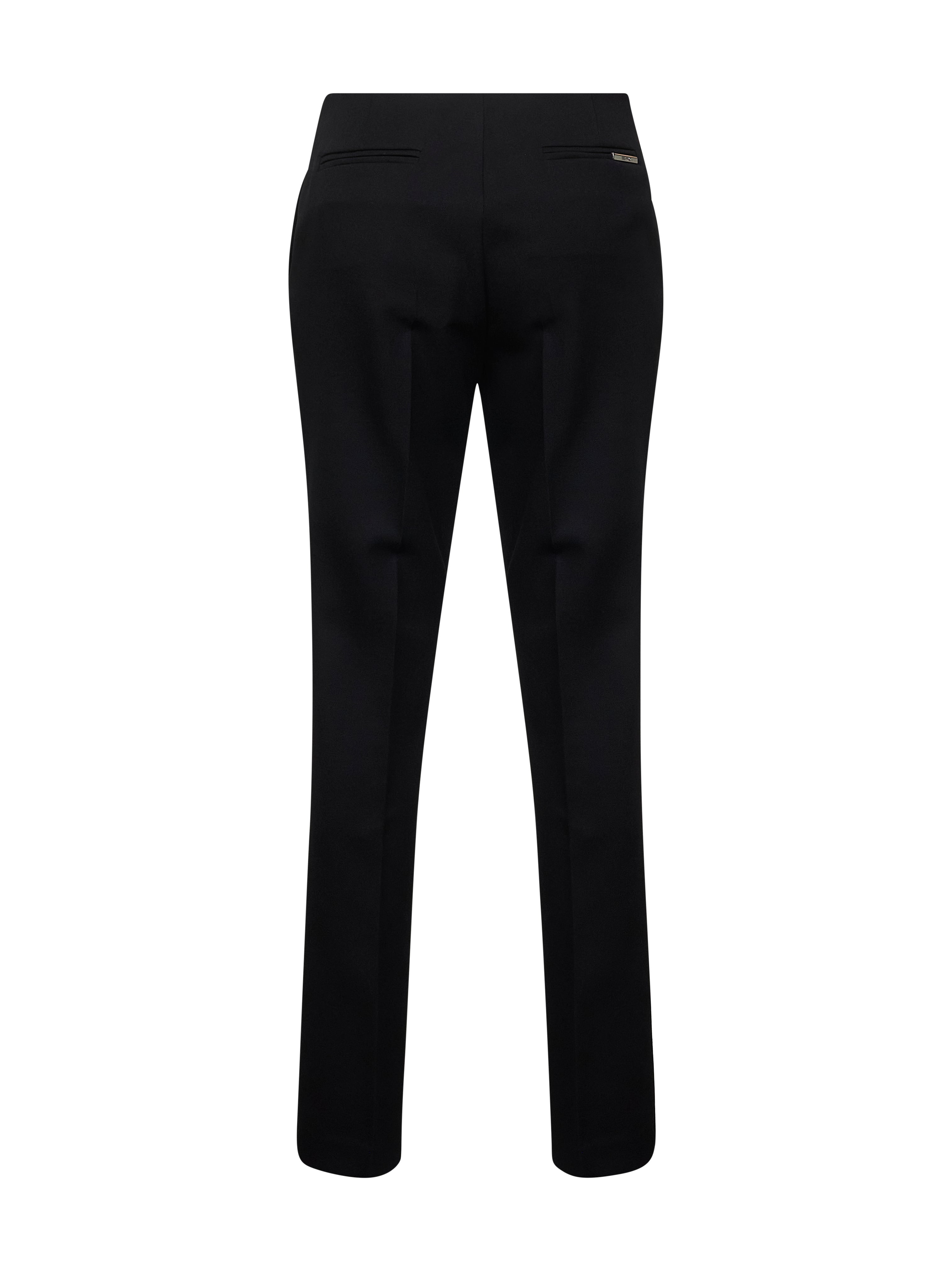 The Attico Women Black Wool Gabardine Slim Tailoring Trousers - 2