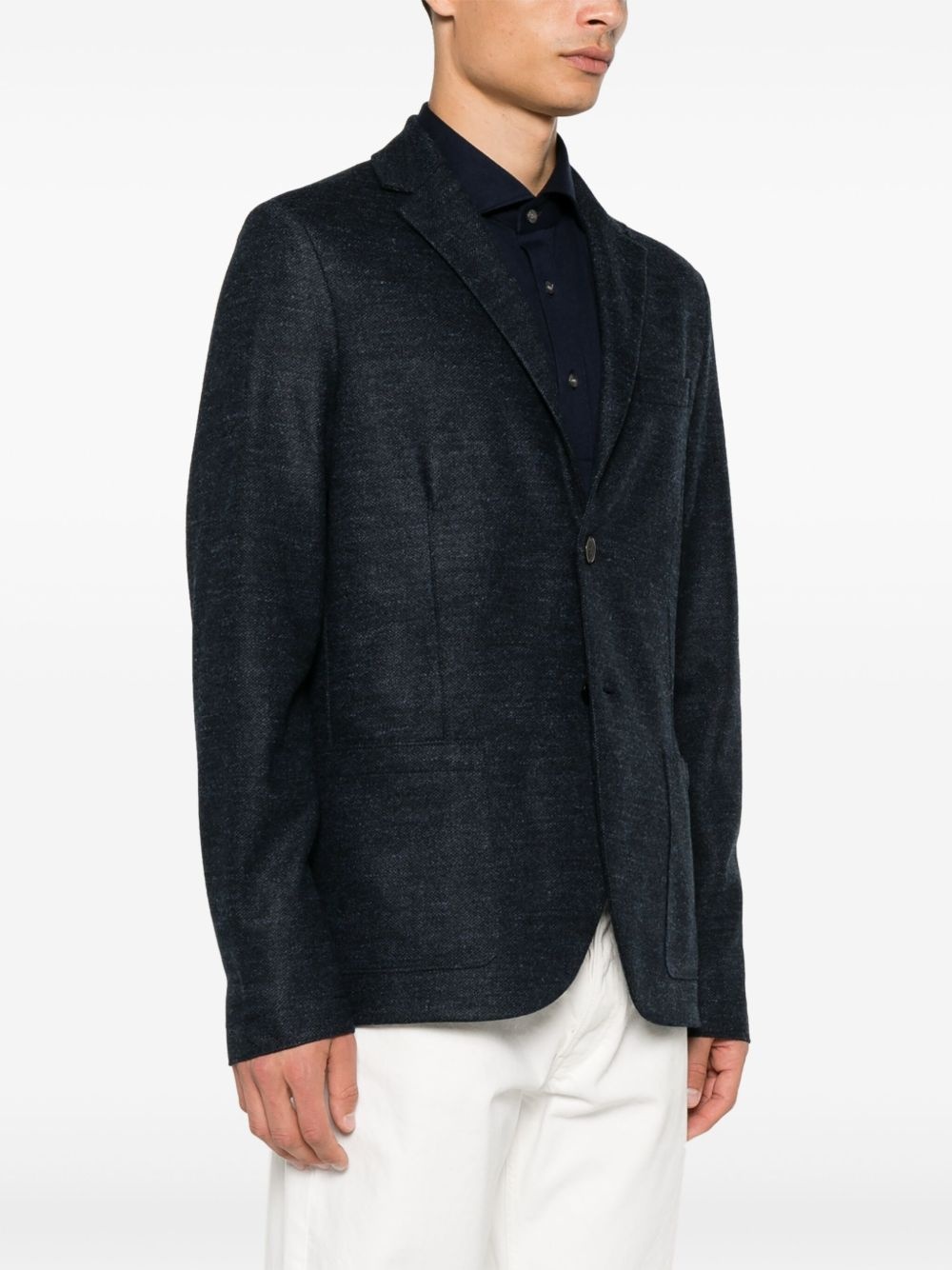 mélange-effect blazer - 3