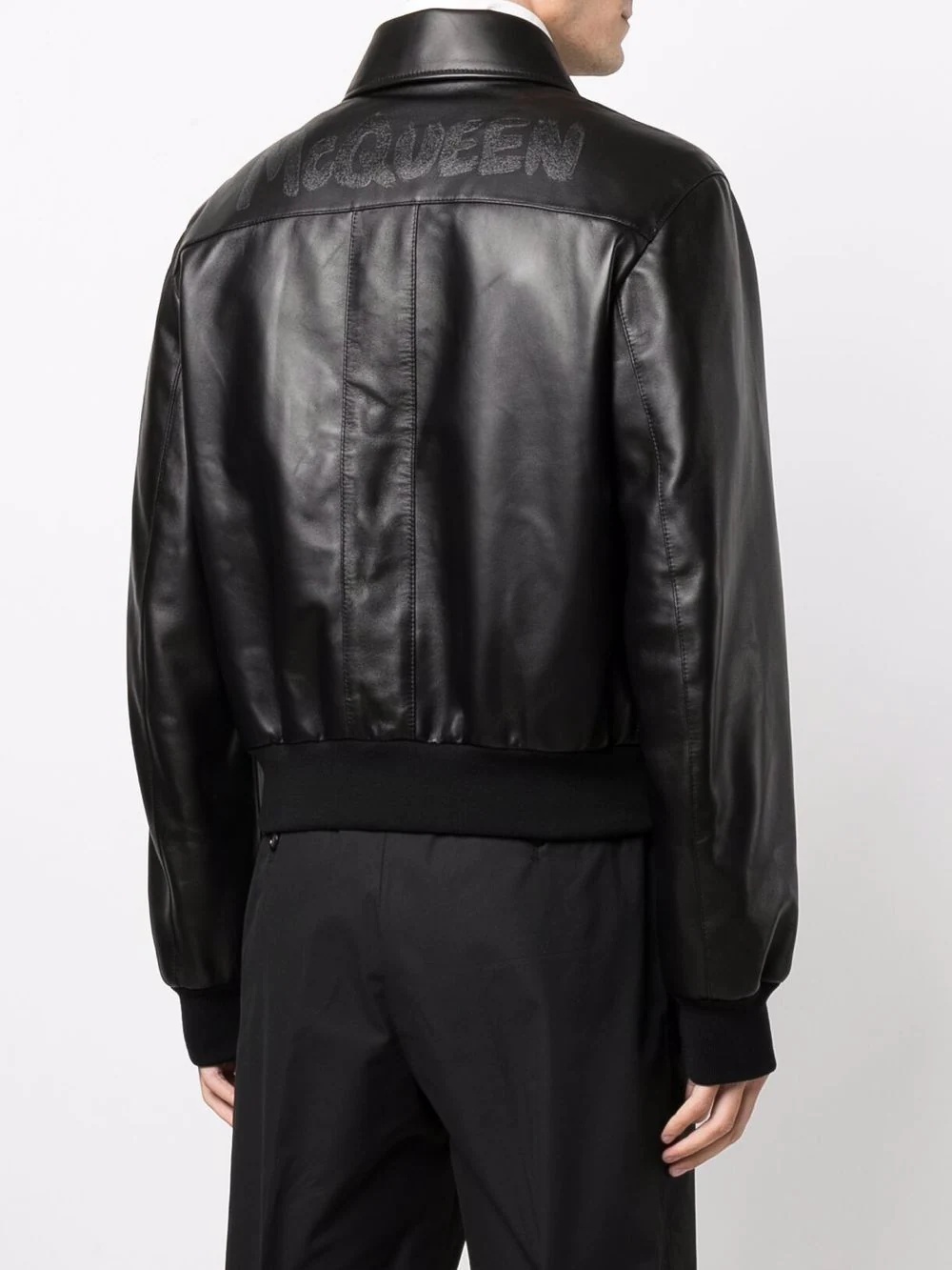 leather bomber jacket - 4