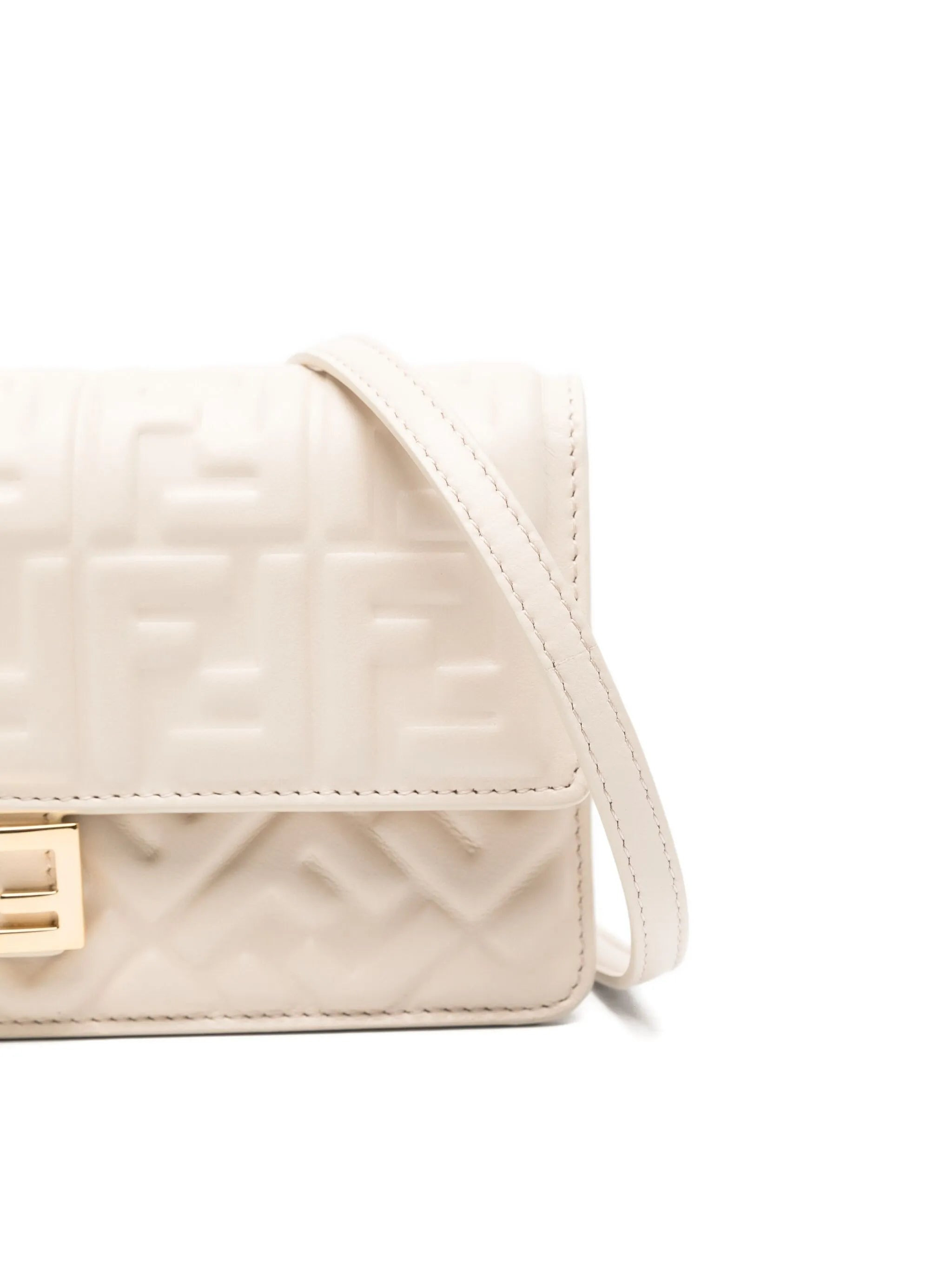 Baguette logo-plaque quilted clutch bag - 4