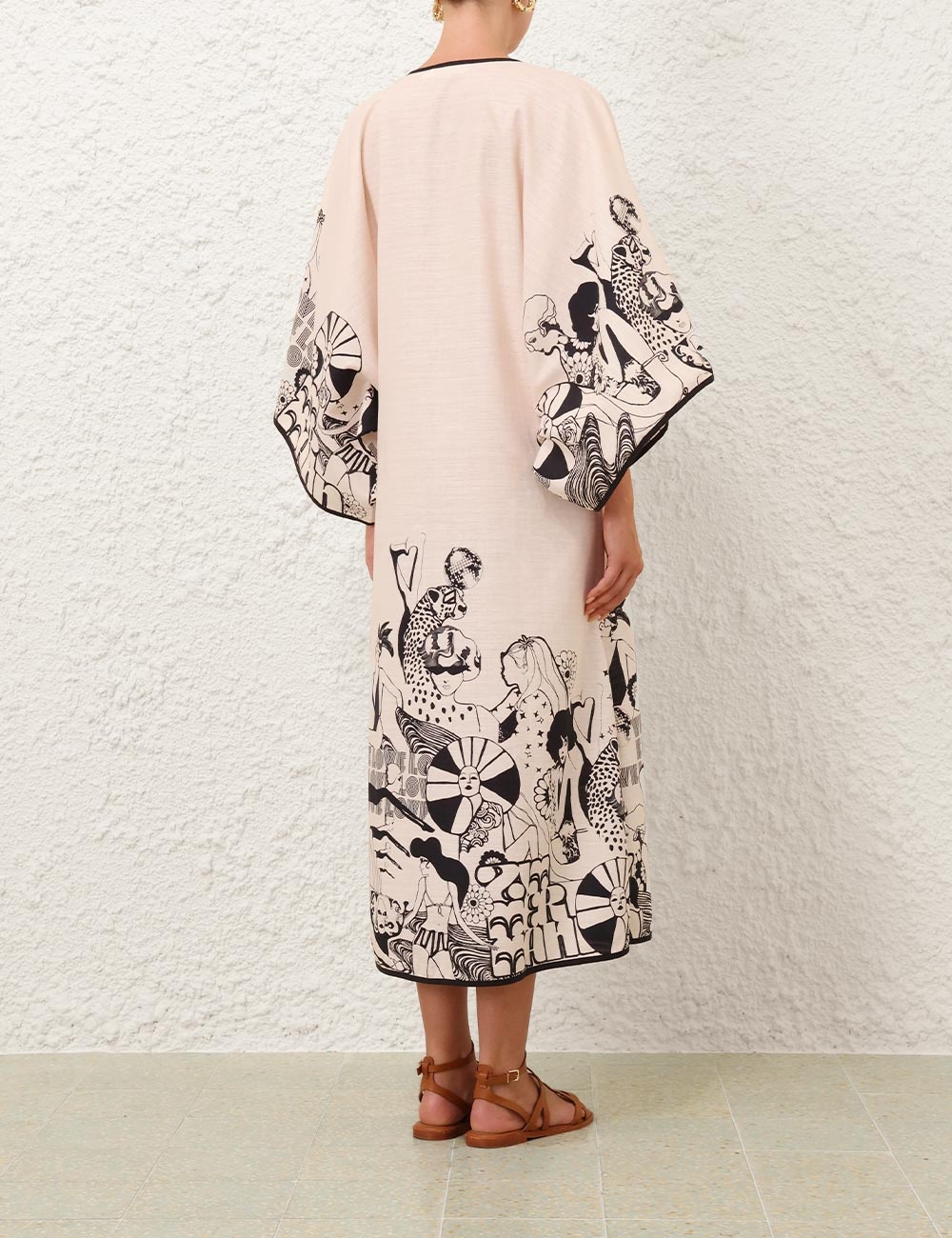 【送料&関税込】Zimmermann Kaftan Dress ZIMMERMANN Maxine printed cotton-gauze kaftan | NET-A-PORTER