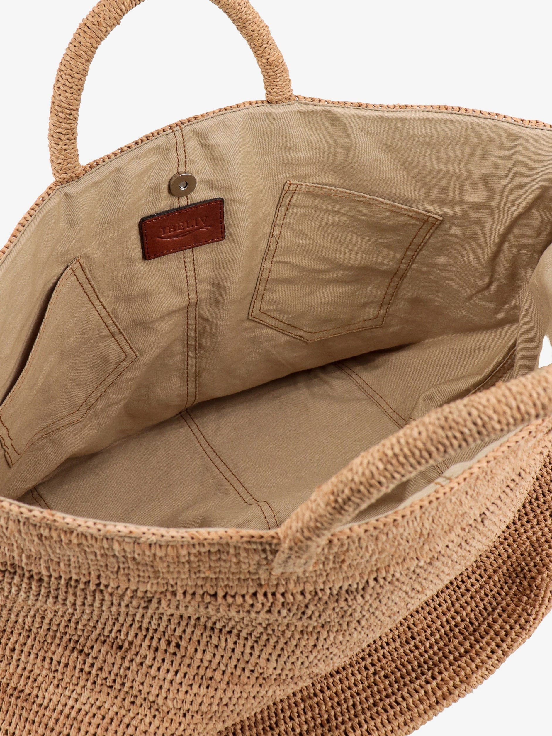 IBELIV - Ibeliv Vanilla Rafia Handbag - 4