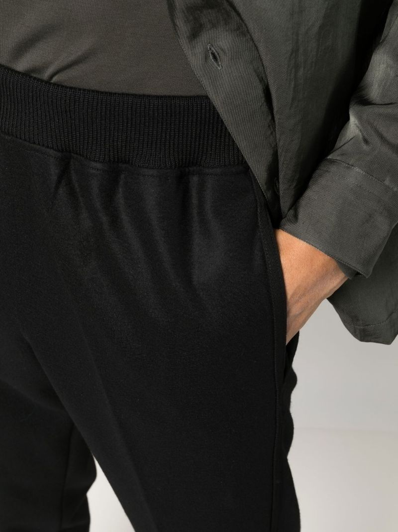 elasticated wool track pants - 5