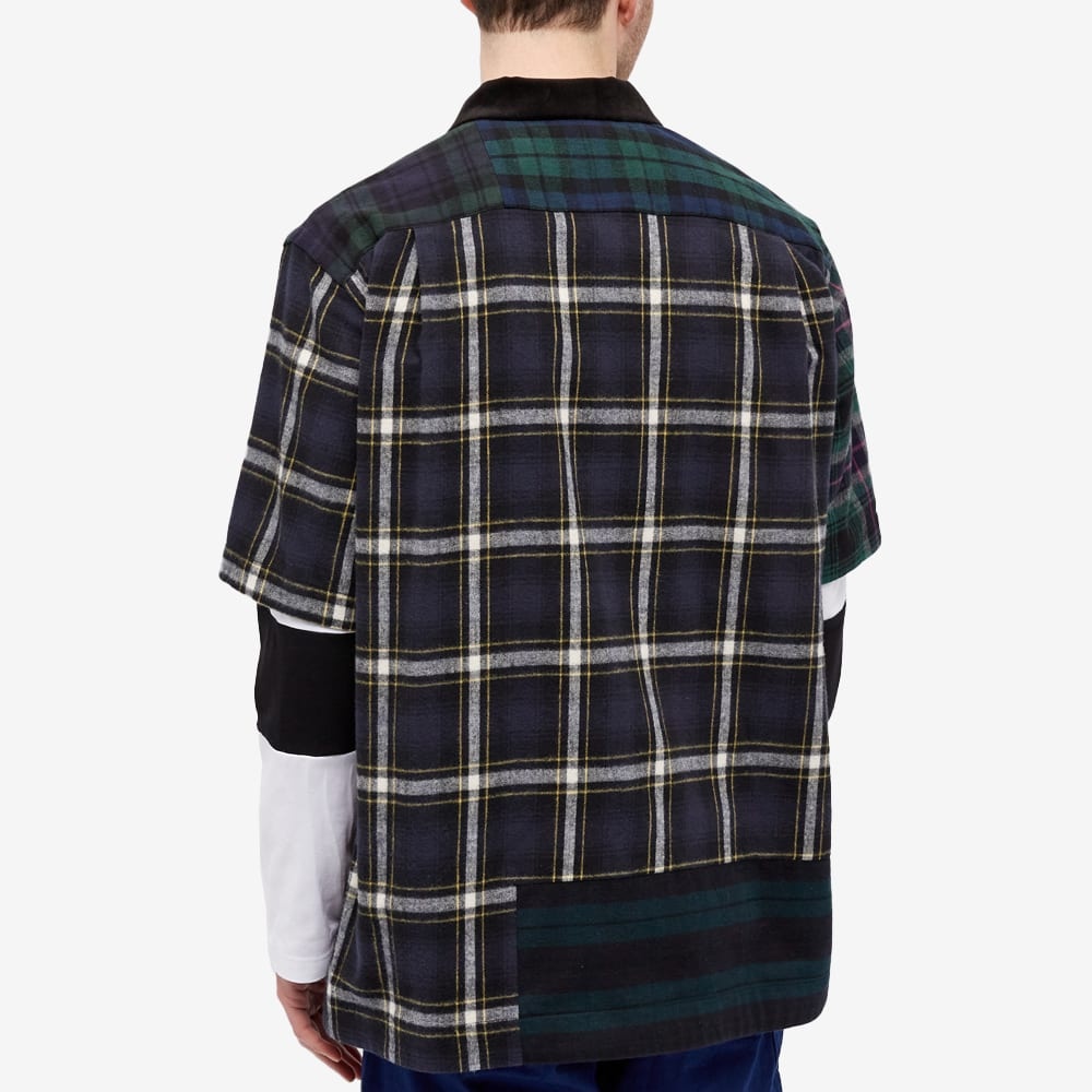 Sacai Flannel Plaid Mix Shirt - 5