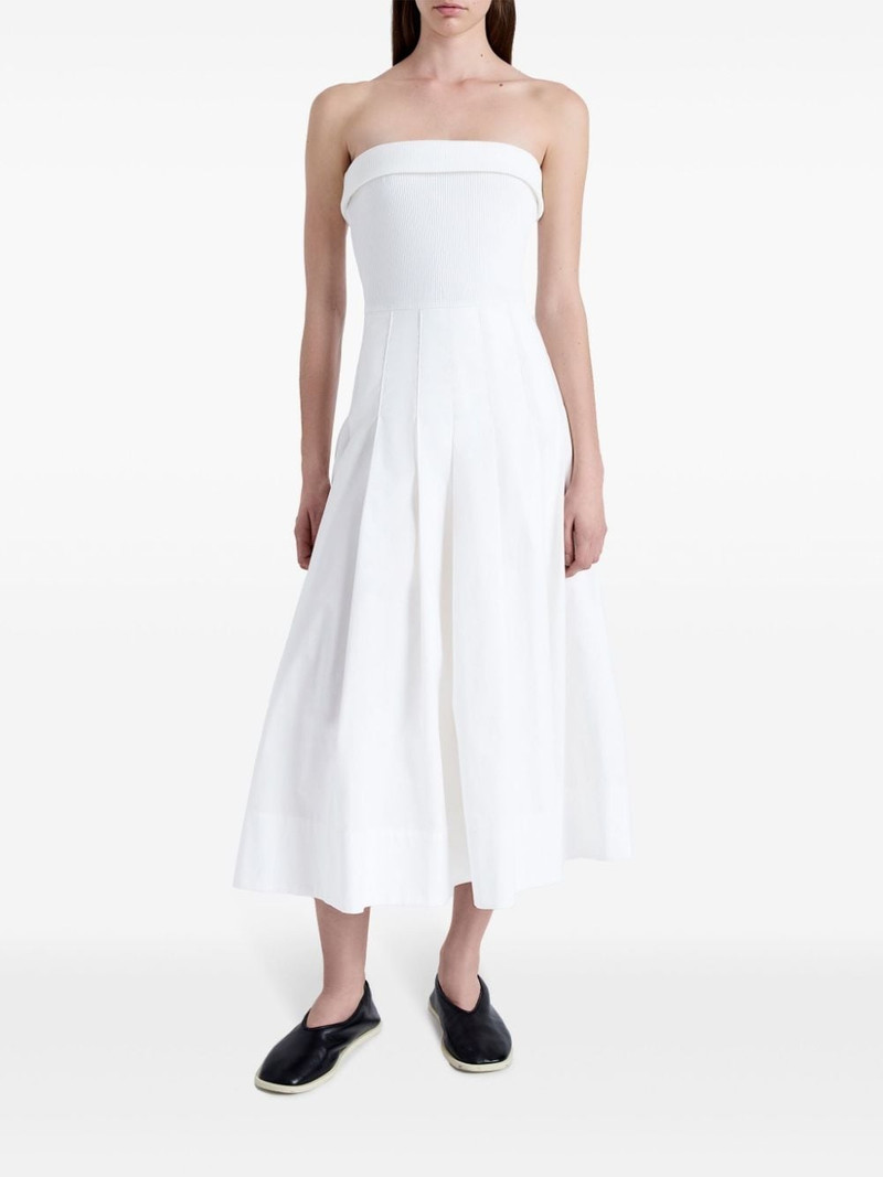 Proenza Schouler strapless cotton midi dress outlook