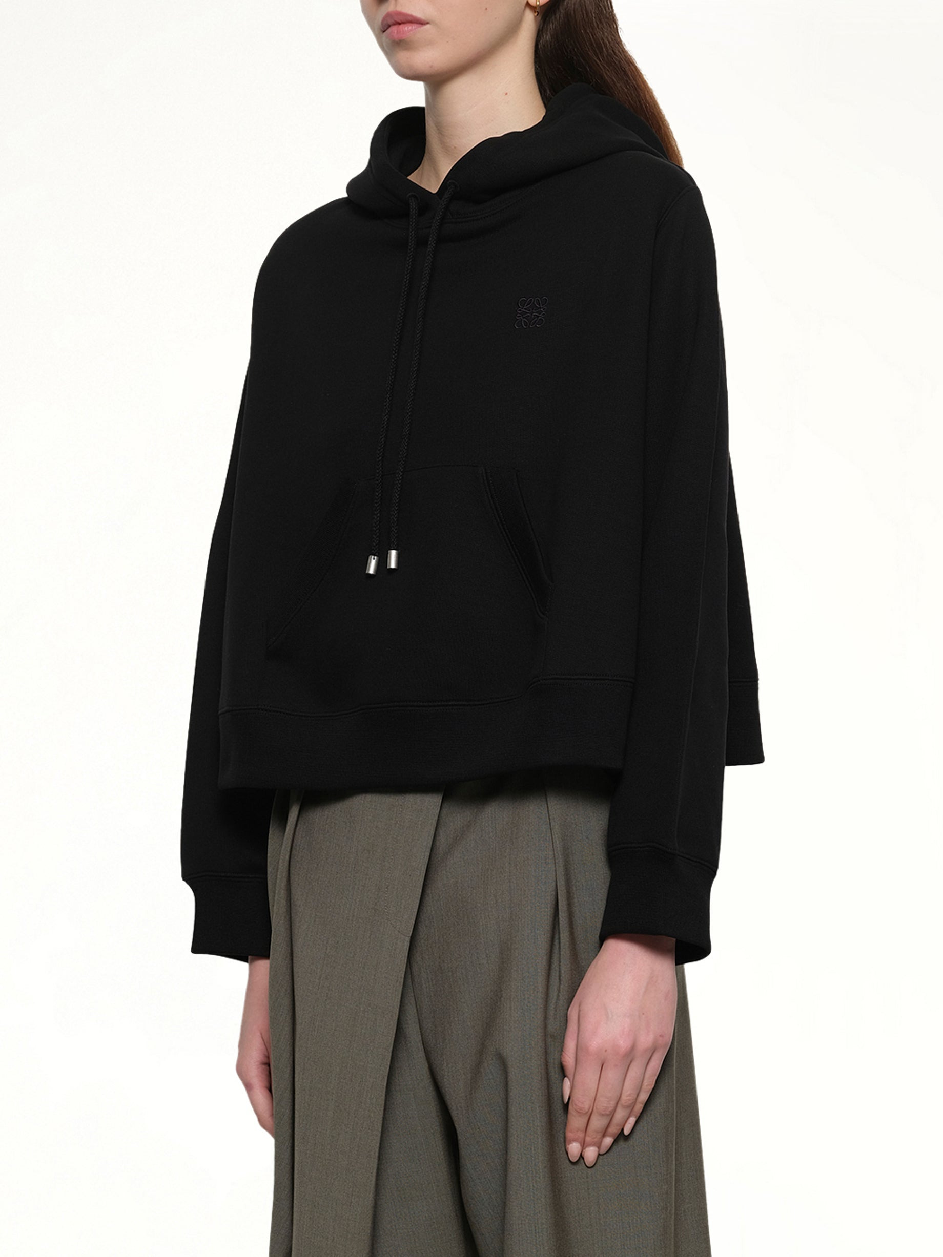 Trapeze Hoodie in Black - 3