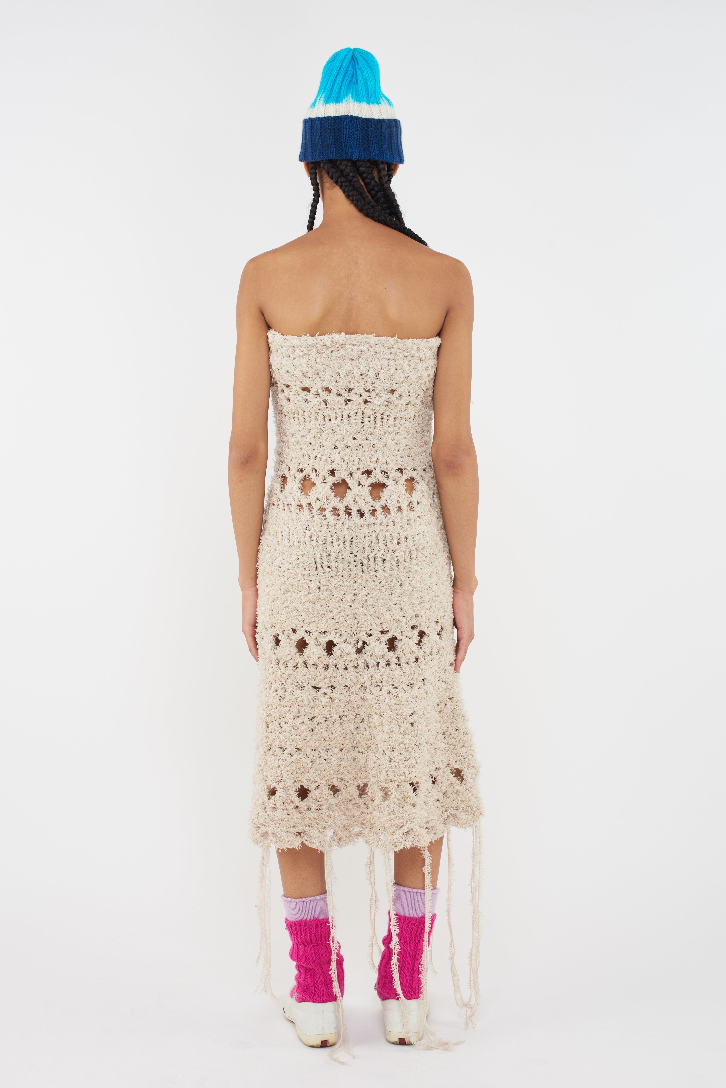 FURRY CROCHET DRESS - 3