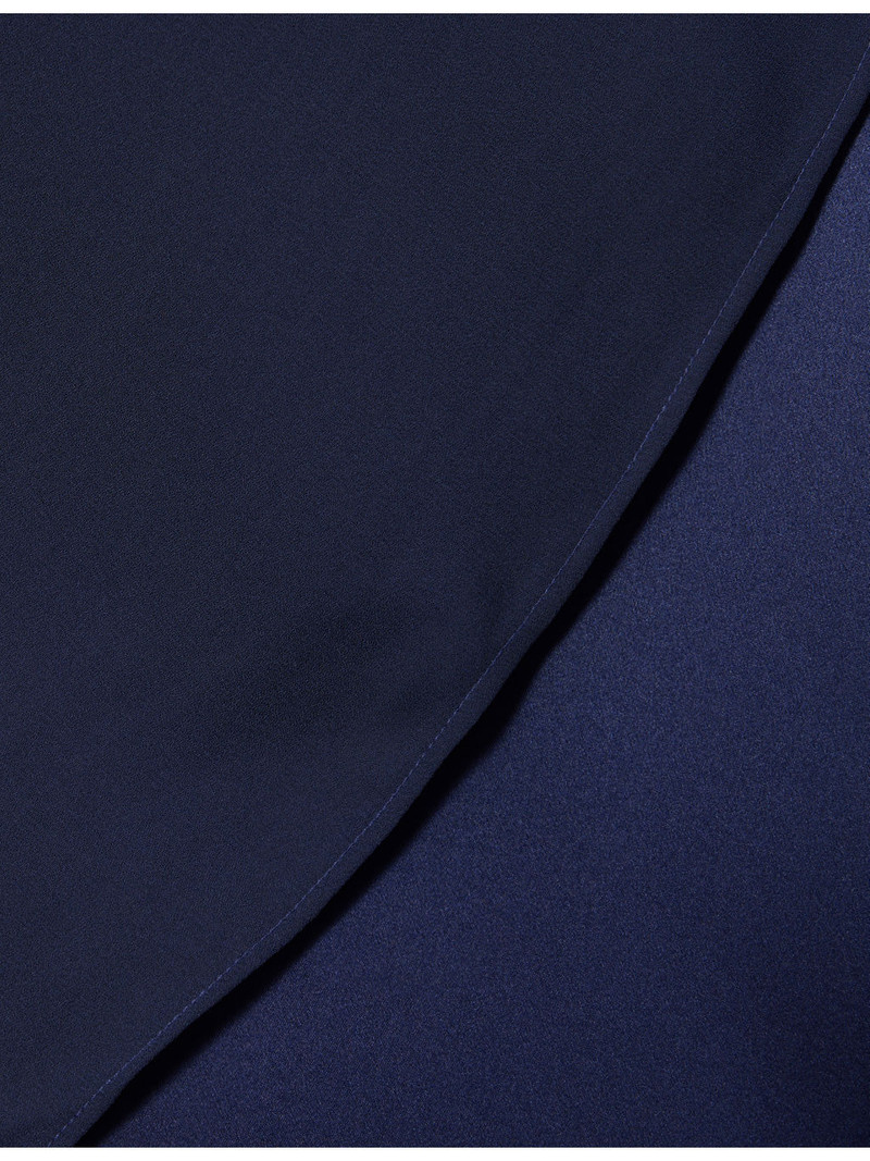 Lilibeth Sheer-Cape Silk Midi Dress 6