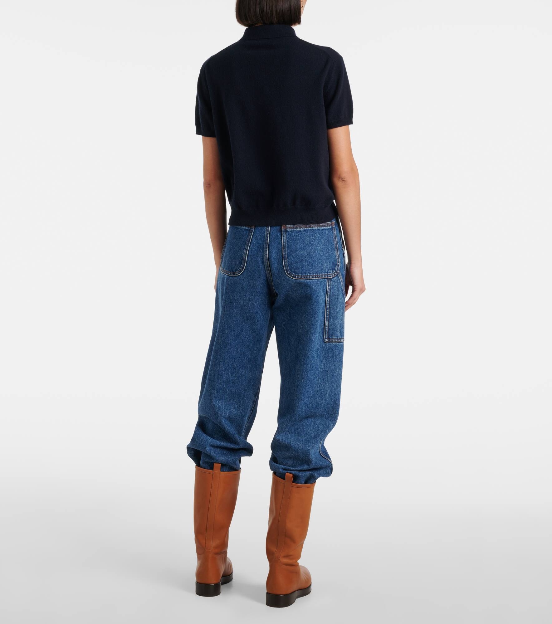 Cashmere polo shirt - 3