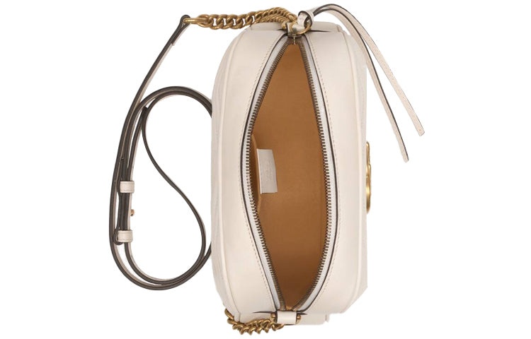 (WMNS) Gucci GG Marmont Small Shoulder Bag 'White' 447632-DTD1T-9022 - 8