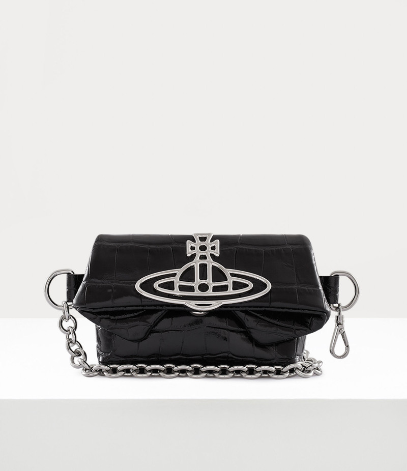 Vivienne Westwood CROCODILE MINI COURTNEY CHAIN BELT | REVERSIBLE