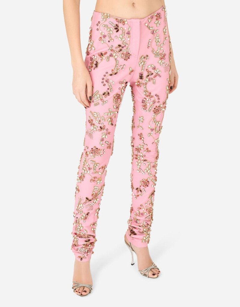 Leather pants with embellishment 4