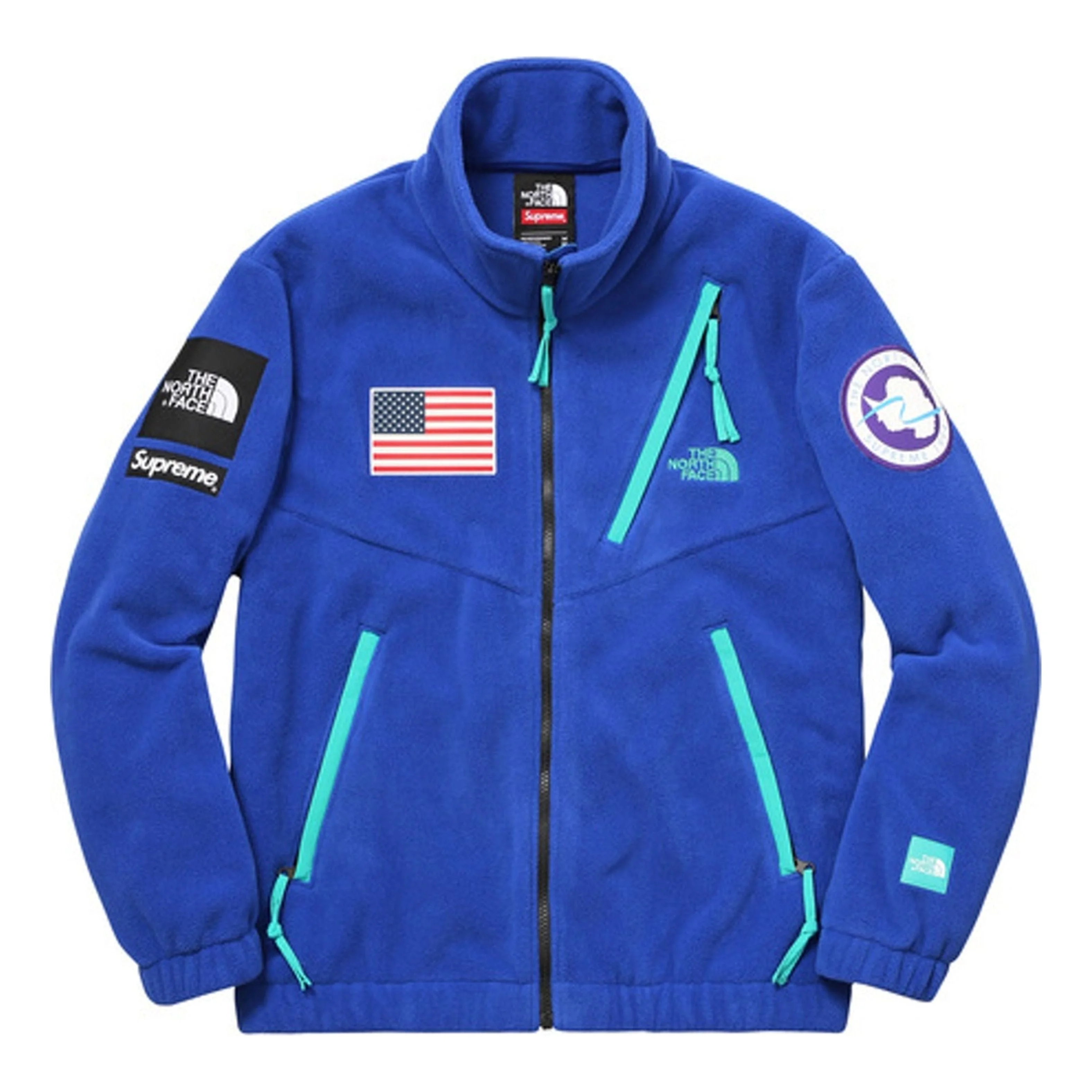 Supreme The North Face Trans Antarctica Expedition Fleece Jacket Royal - 1