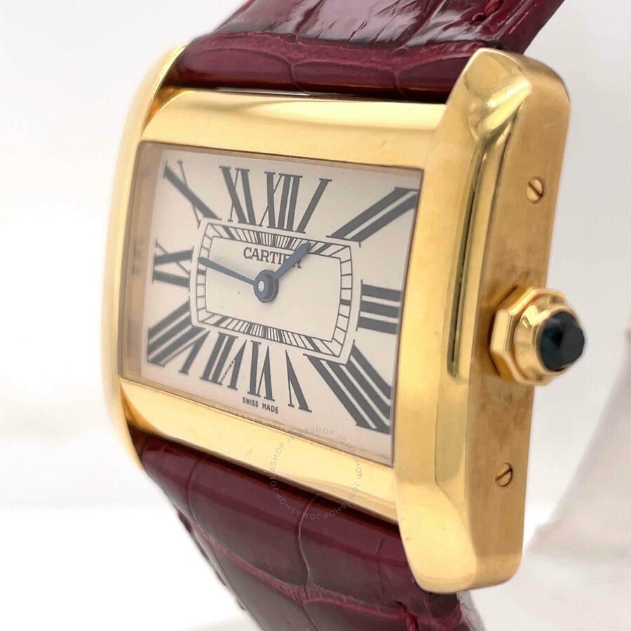 Pre-owned Cartier Divan Whtie Dial Ladies Watch W6300856 - 3