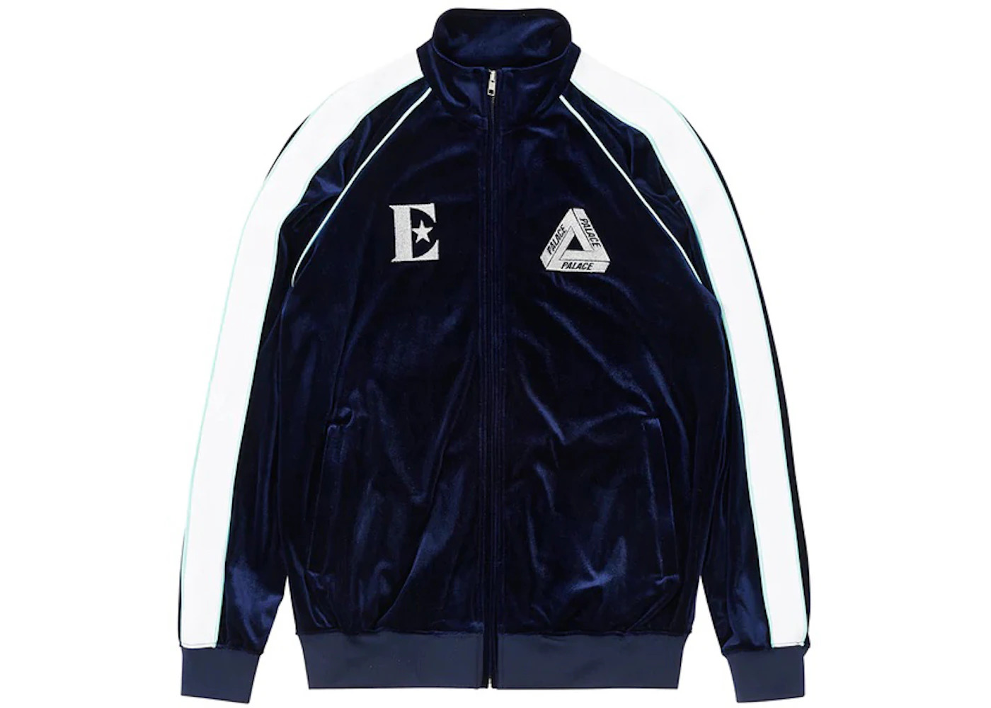 Palace Elton John Velour Track Top Navy - 2