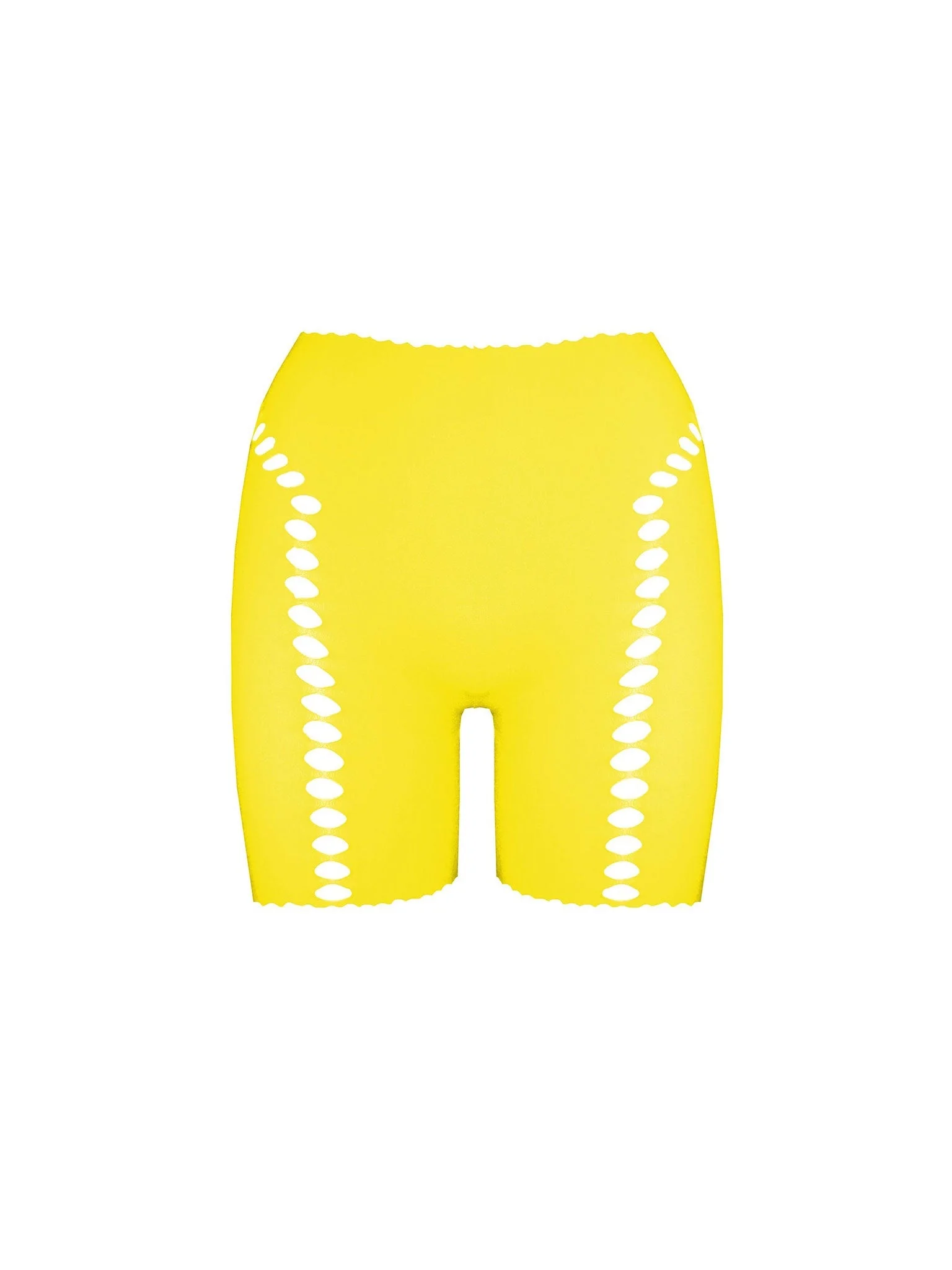 BRIANNA BIKER SHORTS IN SUNSHINE YELLOW - 1