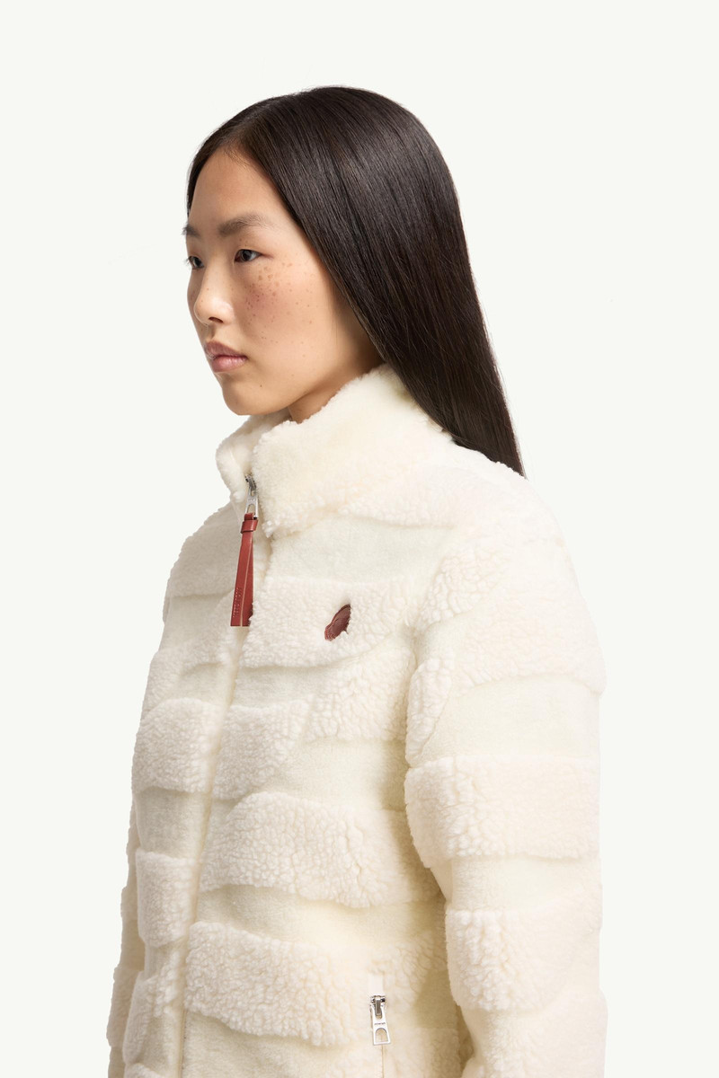 Teddy Jacquard Padded Zip-Up Cardigan 3