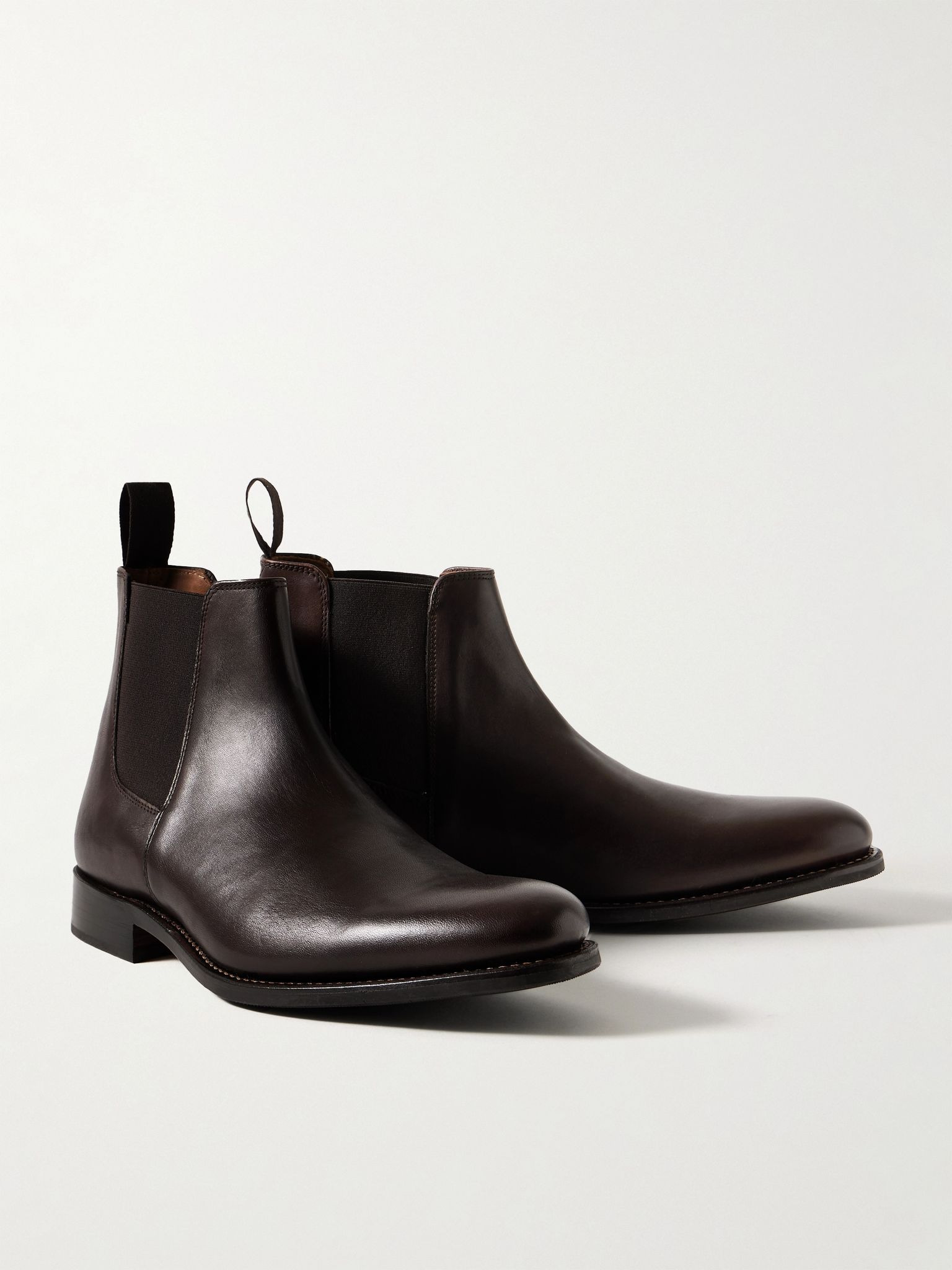Declan Leather Chelsea Boots Dark brown - 4
