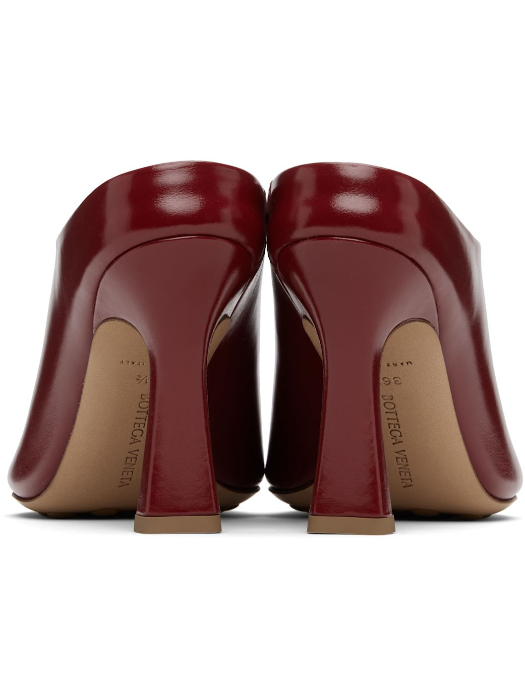 Red Rana Mule Heeled Sandals - 2